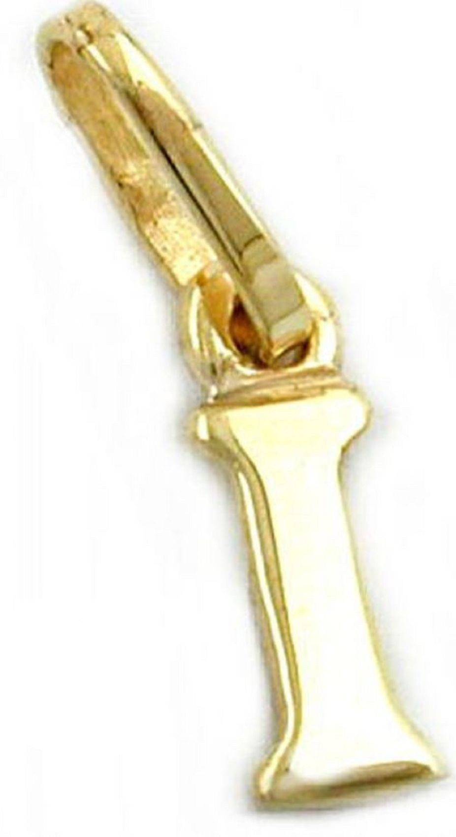 Buchstabenanhänger Anhänger Buchstabe I glänzend 375 Gold 8 x 3 mm