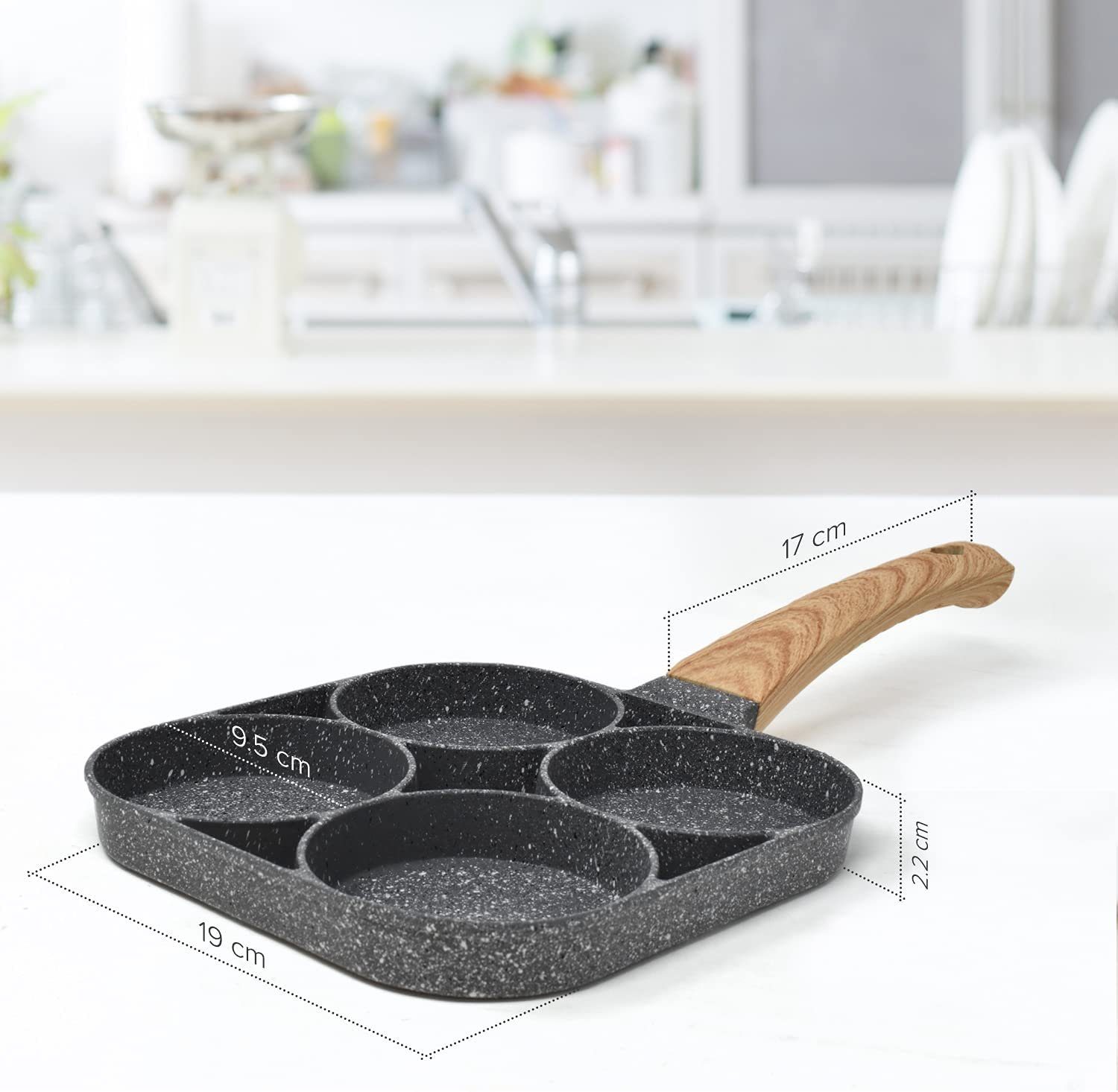 JOEJI’S KITCHEN Crêpepfanne Maker Induktion - Frying Pan Egg Pfannkuchenpfanne Pancake Pfanne