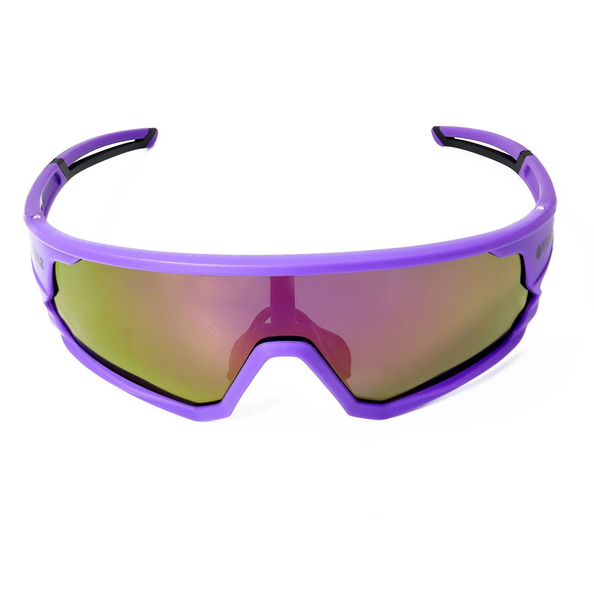 blue-magenta/purple, Guter sport-sonnenbrille Sportbrille optimierter bei Schutz Sicht SUNRISE YEAZ