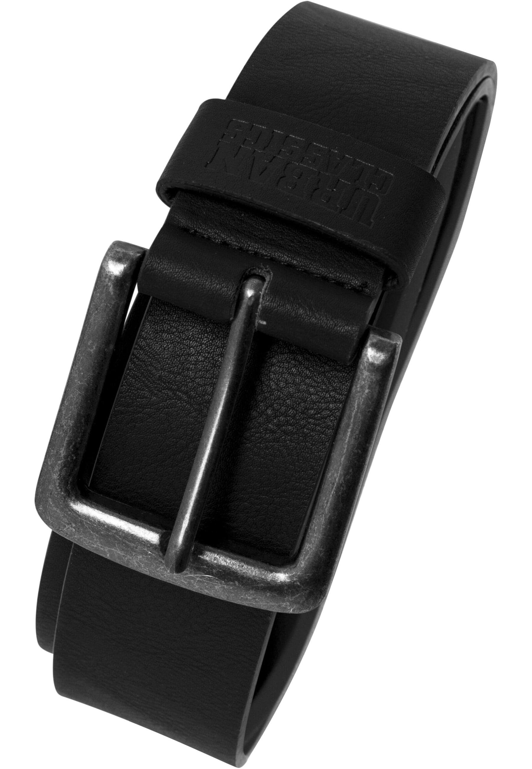 URBAN CLASSICS Hüftgürtel Unisex Leather Imitation Belt schwarz | Hüftgürtel