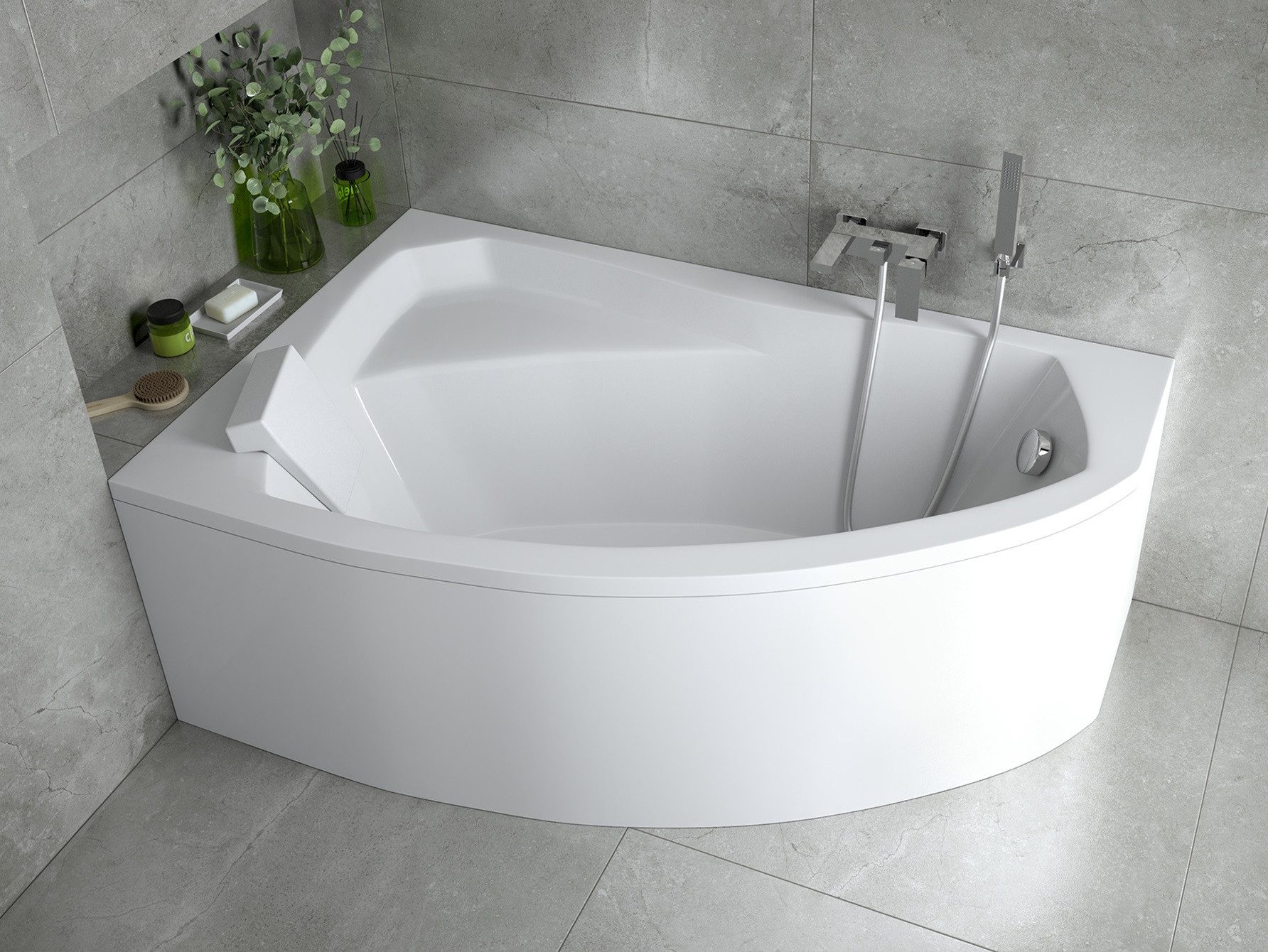 KOLMAN Badewanne Eckbadewanne Rima 170x110, (Links/Rechts), günstig online kaufen