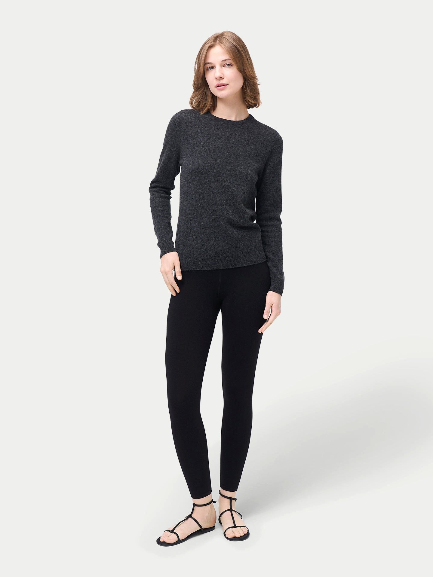 GOBI Cashmere Strickhose Damen Leggings aus Seide und Kaschmir
