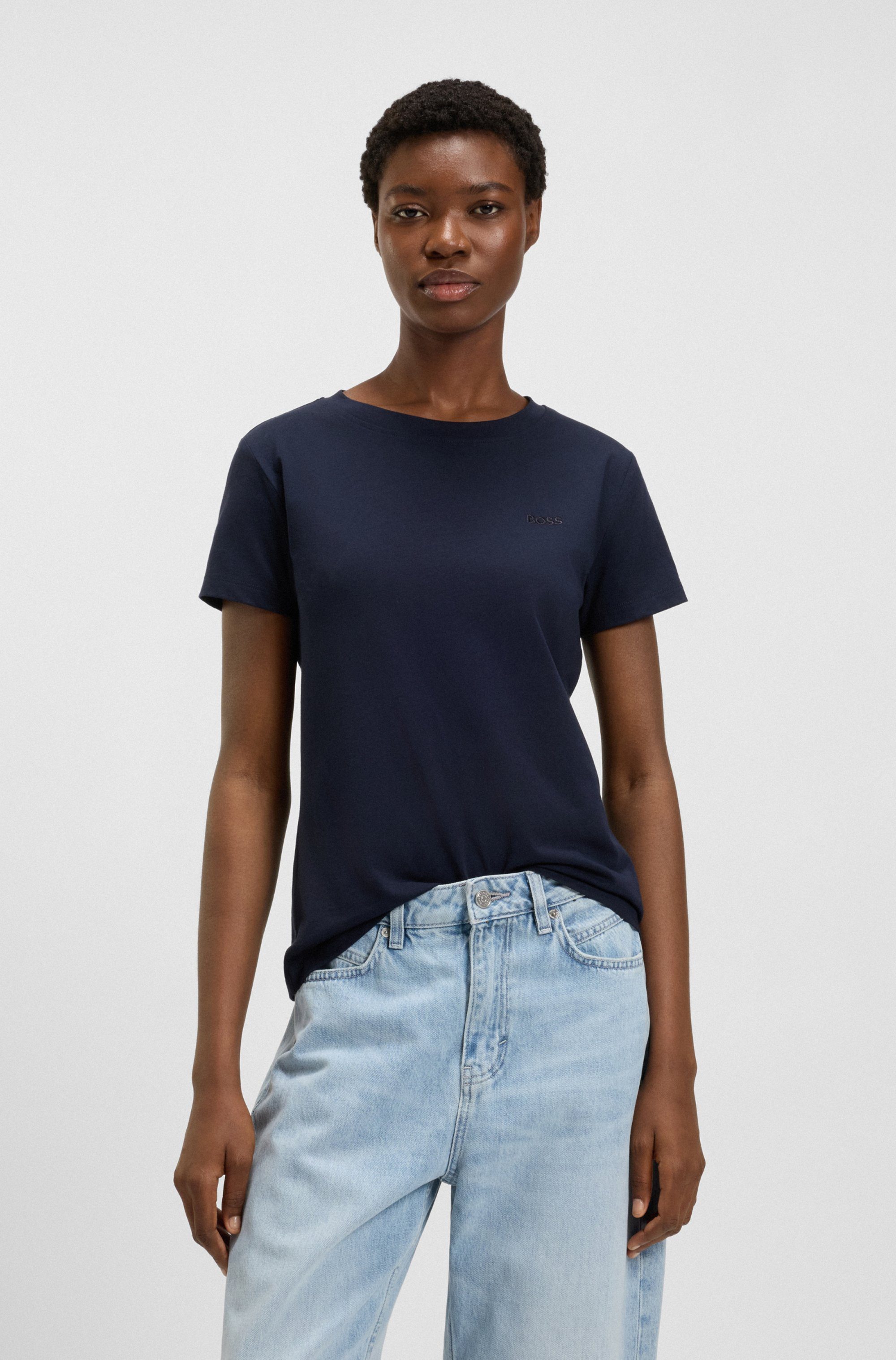 BOSS ORANGE T-Shirt Esogo Premium Damenmode mit Logo günstig online kaufen