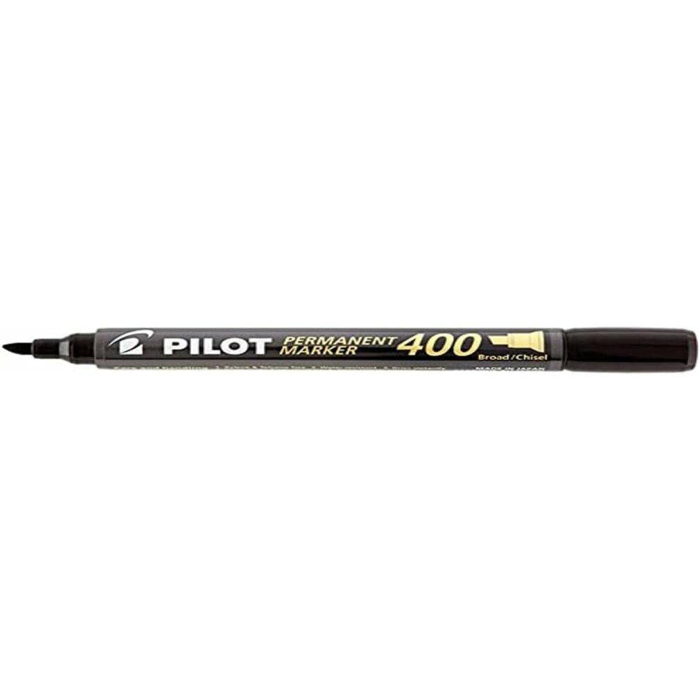 PILOT Marker Permanentmarker 400 ca 4mm schwarz Keilspitze