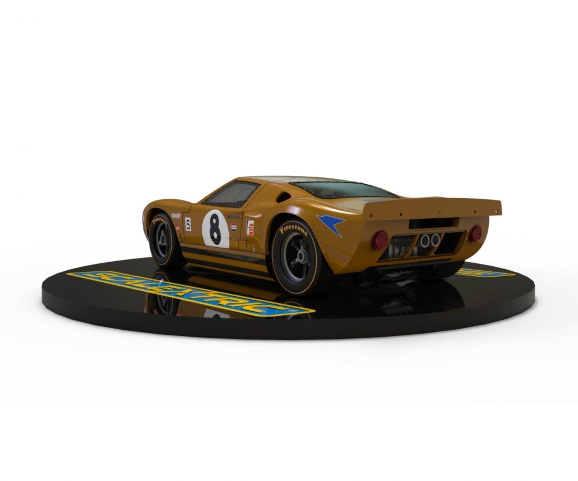 Scalextric Rennbahn-Auto Scalextric 1:32 Ford GT40 BOAC 1968 #8 D Slotcar - Rennbahnauto
