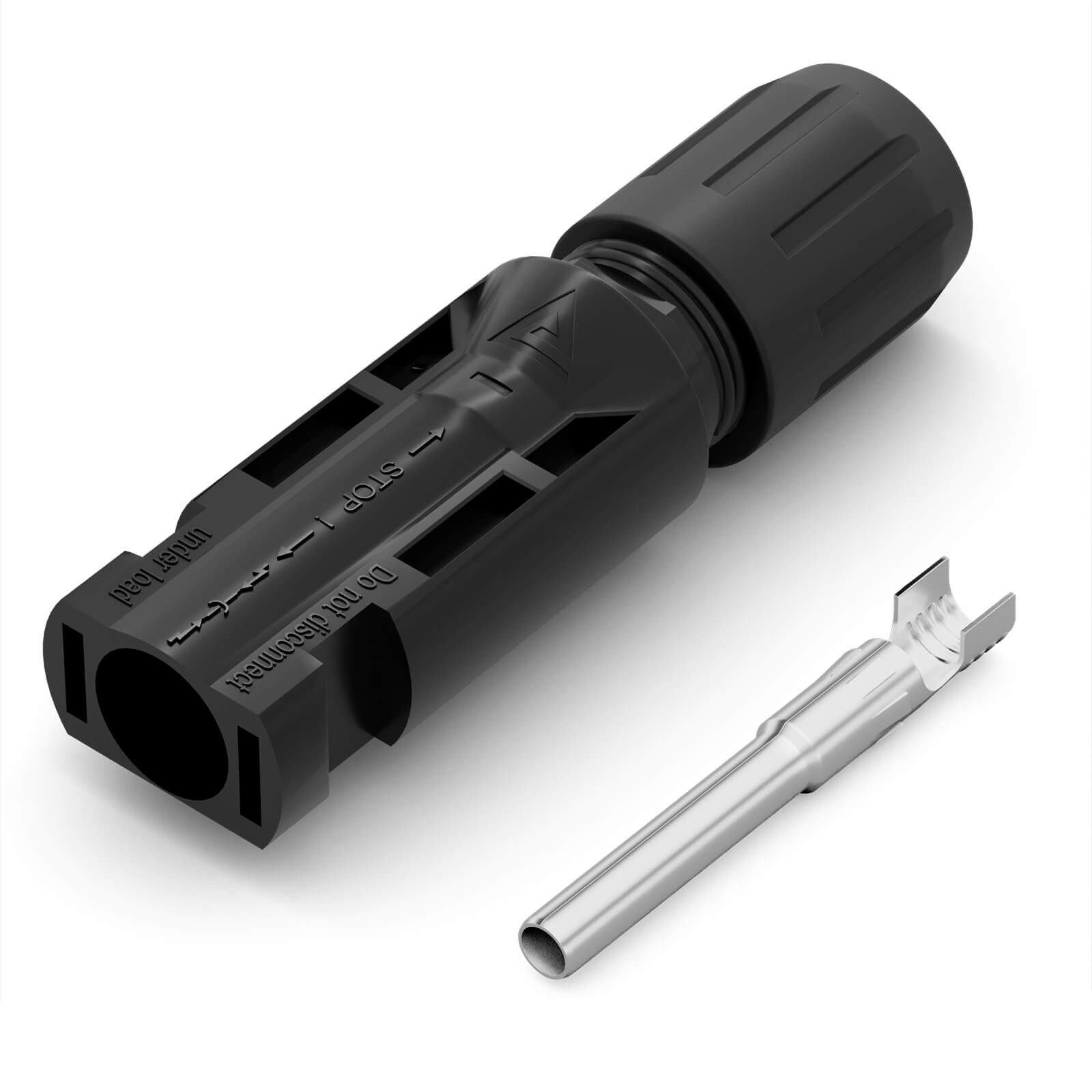 HB-DIGITAL Solarstecker für PV Anlagen MC4 kompatibel 1000V IP67 Solarkabel, Solarstecker, Kontaktmaterial: Kupfer, verzinnt