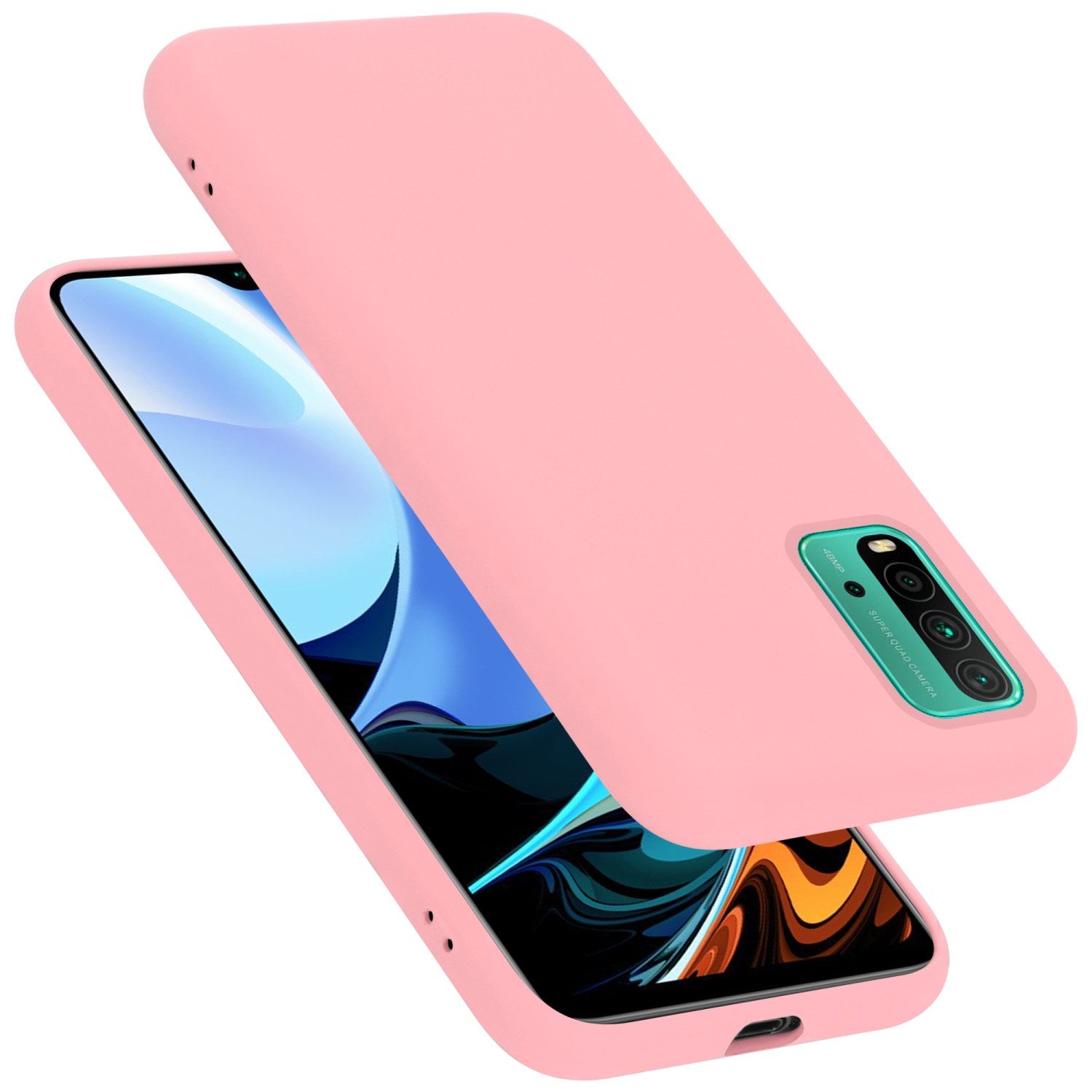 Cadorabo Handyhülle für Xiaomi RedMi 9T / POCO M3 Hülle Xiaomi RedMi 9T / POCO M3, Flexible Hülle TPU Silikon Schutzhülle Back Cover Case