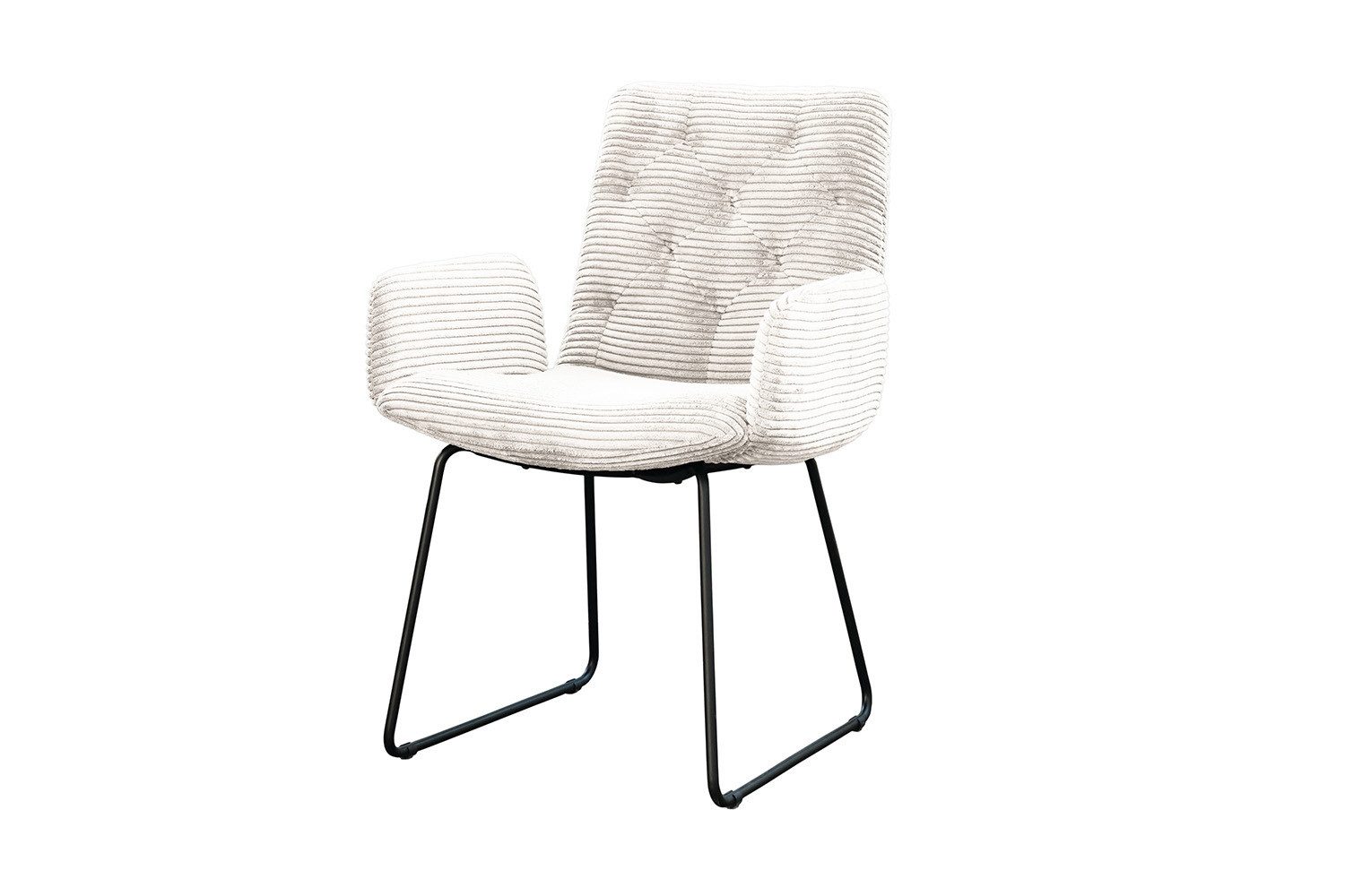 KAWOLA Esszimmerstuhl NEW CHARME, Stuhl Esszimmersessel Cord, mit od. ohne Drehfunktion, versch. Farben