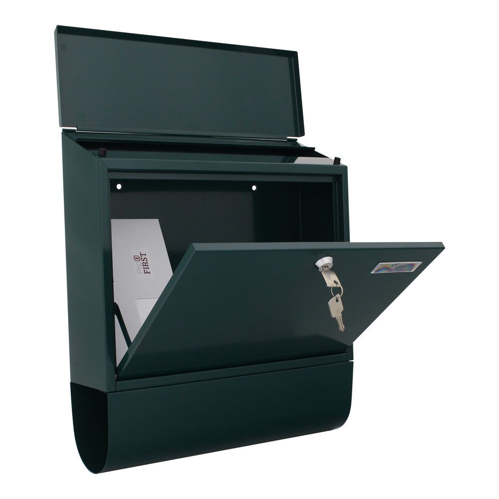 Profirst Wandbriefkasten Profirst Mail PM 330 Briefkastenset (Grün)
