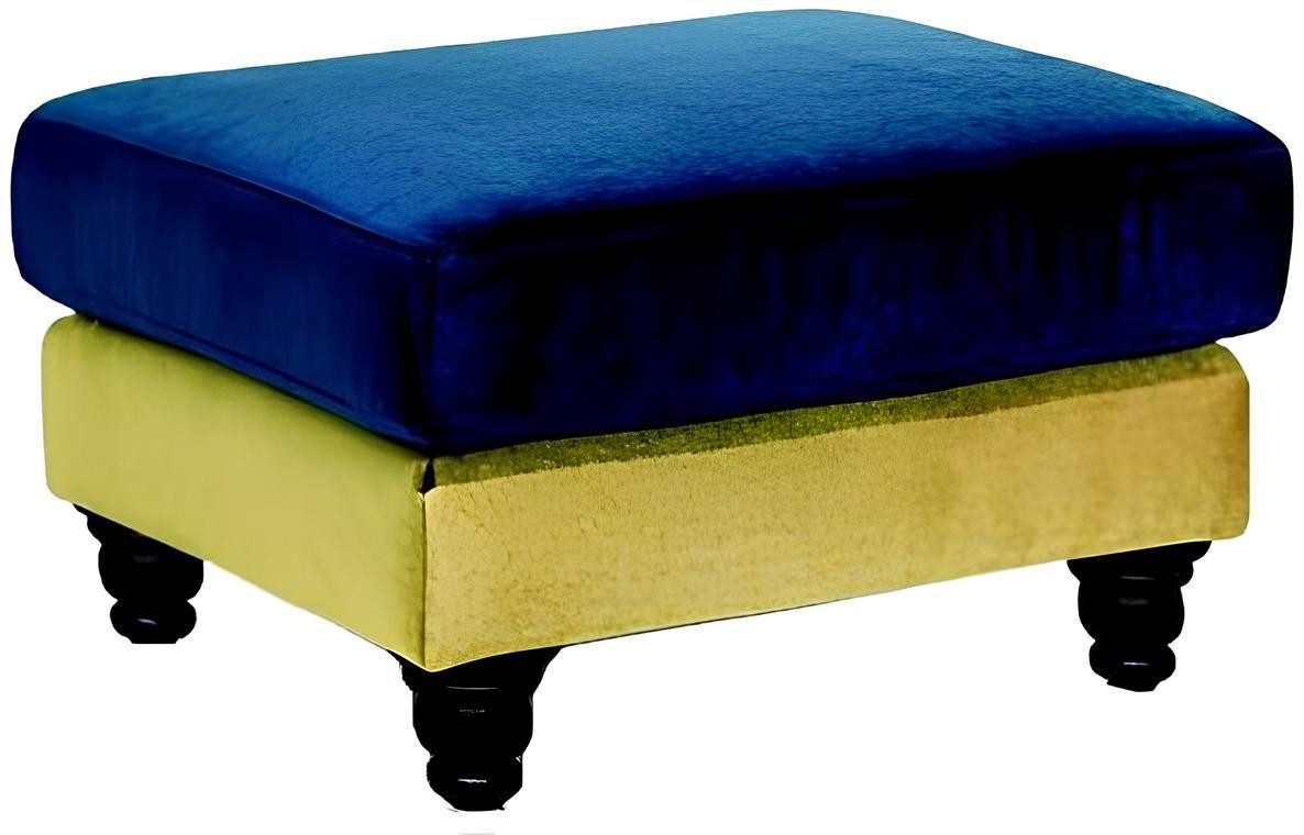 Xlmoebel Hocker Designer-Fußhocker aus Leder und Textil in modernem Design (1 St., Hocker Lamezia), Hergestellt in Europa