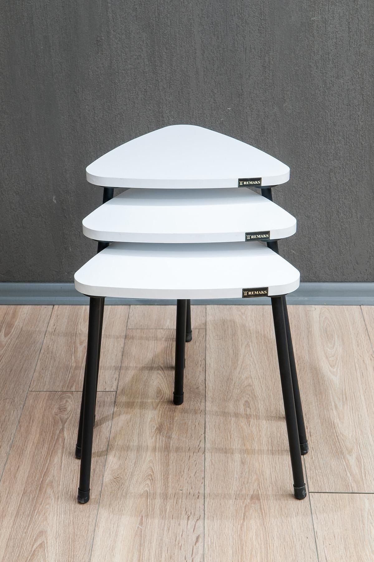 en.casa Couchtisch (3-St., 3-teiliges Satztisch-Set), 3-teiliges Satztisch-Set, dreieckig 91330581