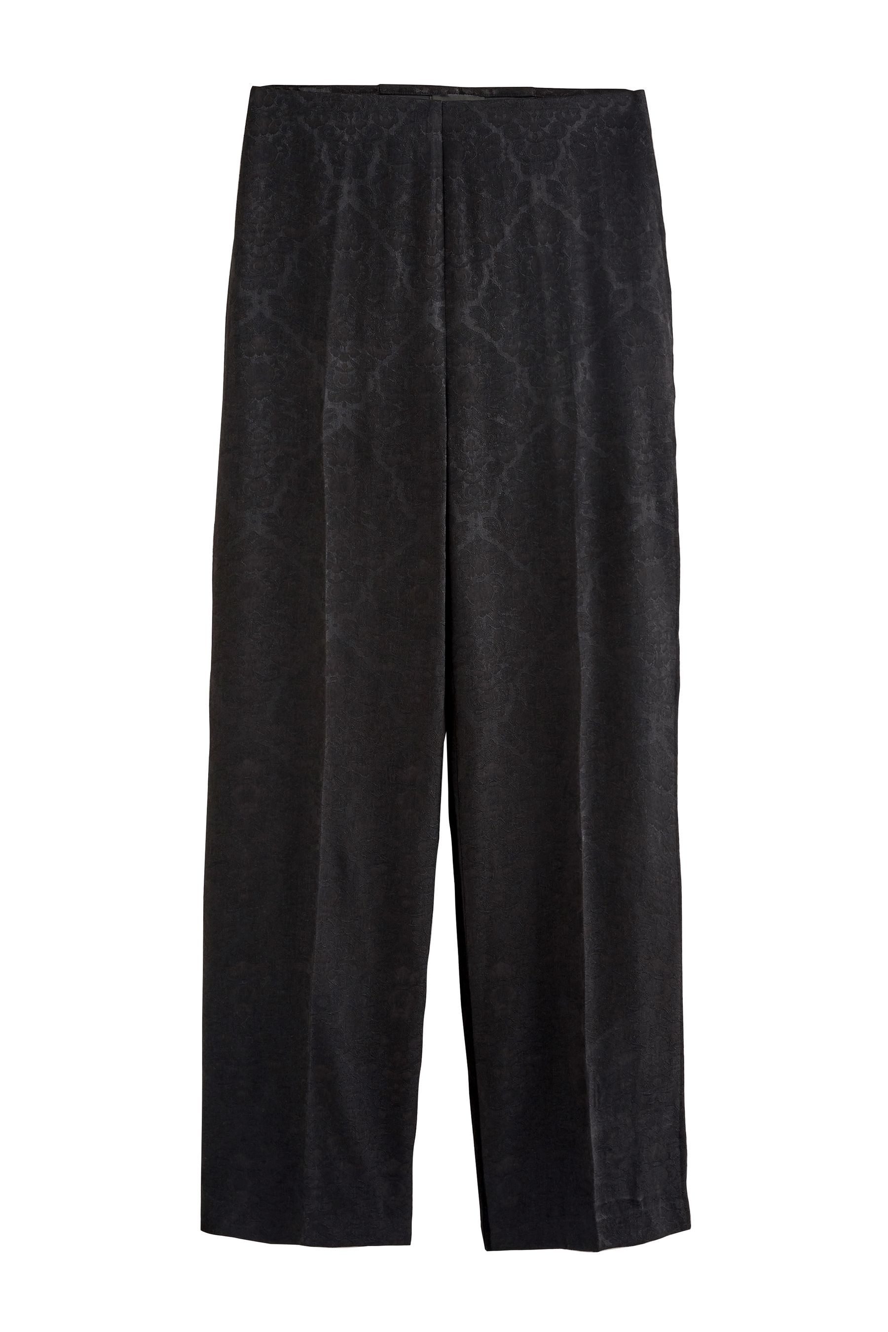 Anzughose Elegante Jacquard-Hose mit geradem Bein