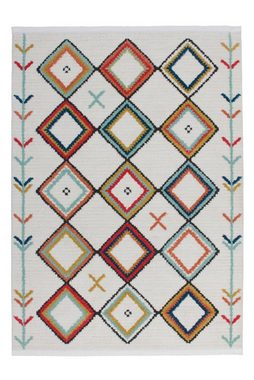 Teppich Agadir 210, Kayoom, rechteckig, Höhe: 23 mm, trendiger Ethno-Style, wie handgemalt wirkende Muster, mit Fransen