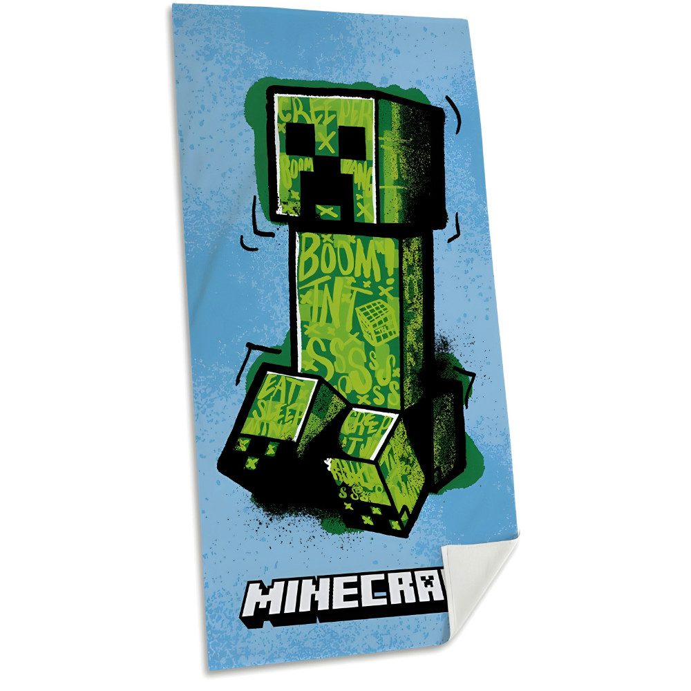 Minecraft Strandtuch MInecraft Gamer Creeper Badetuch günstig online kaufen