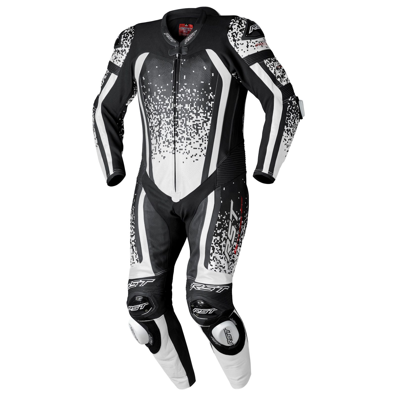 Motorradkombi RST Pro Series EVO Airbag Lederkombi weiß / schwarz