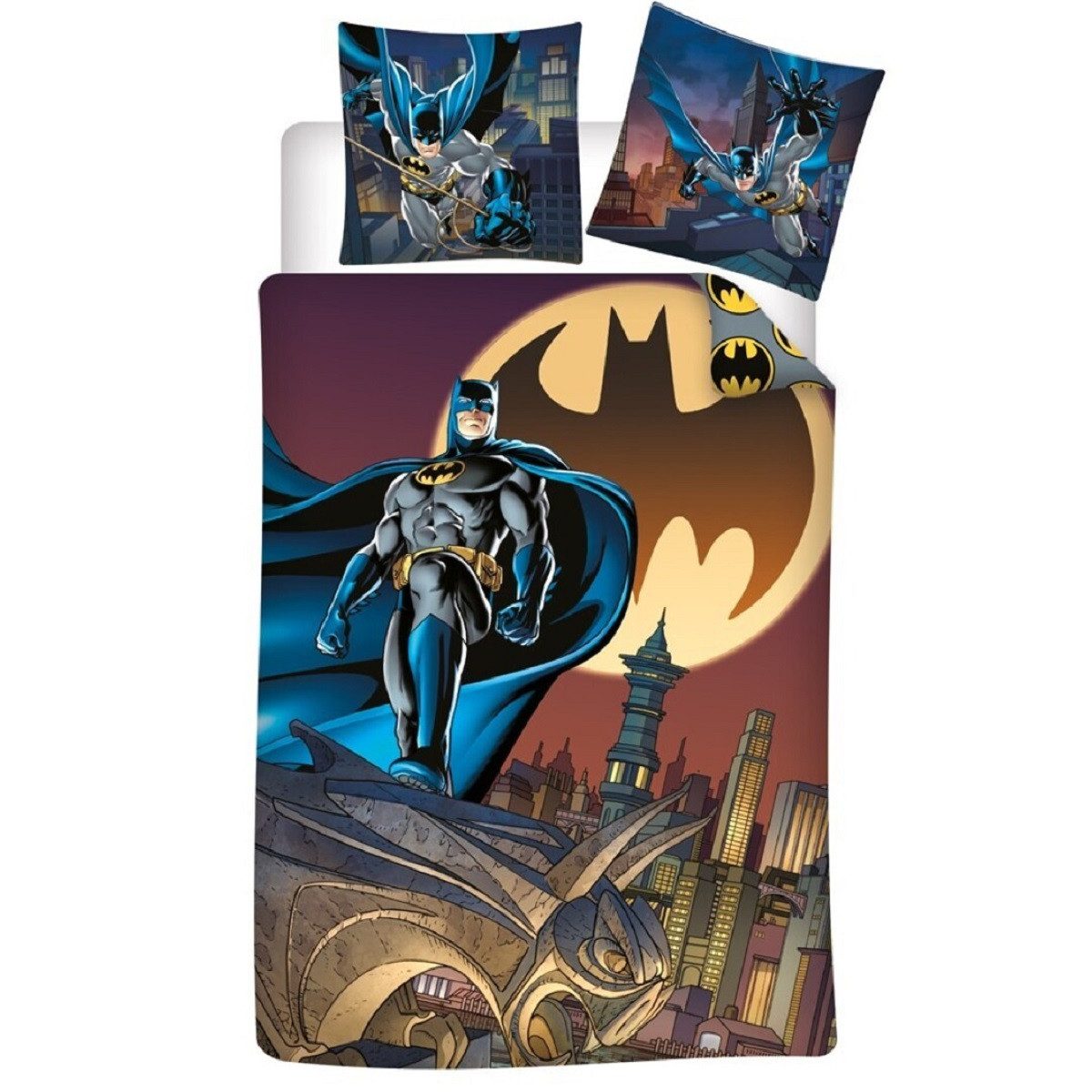 Batman Bettwäsche Set aus Poly-Baumwolle Decke günstig online kaufen