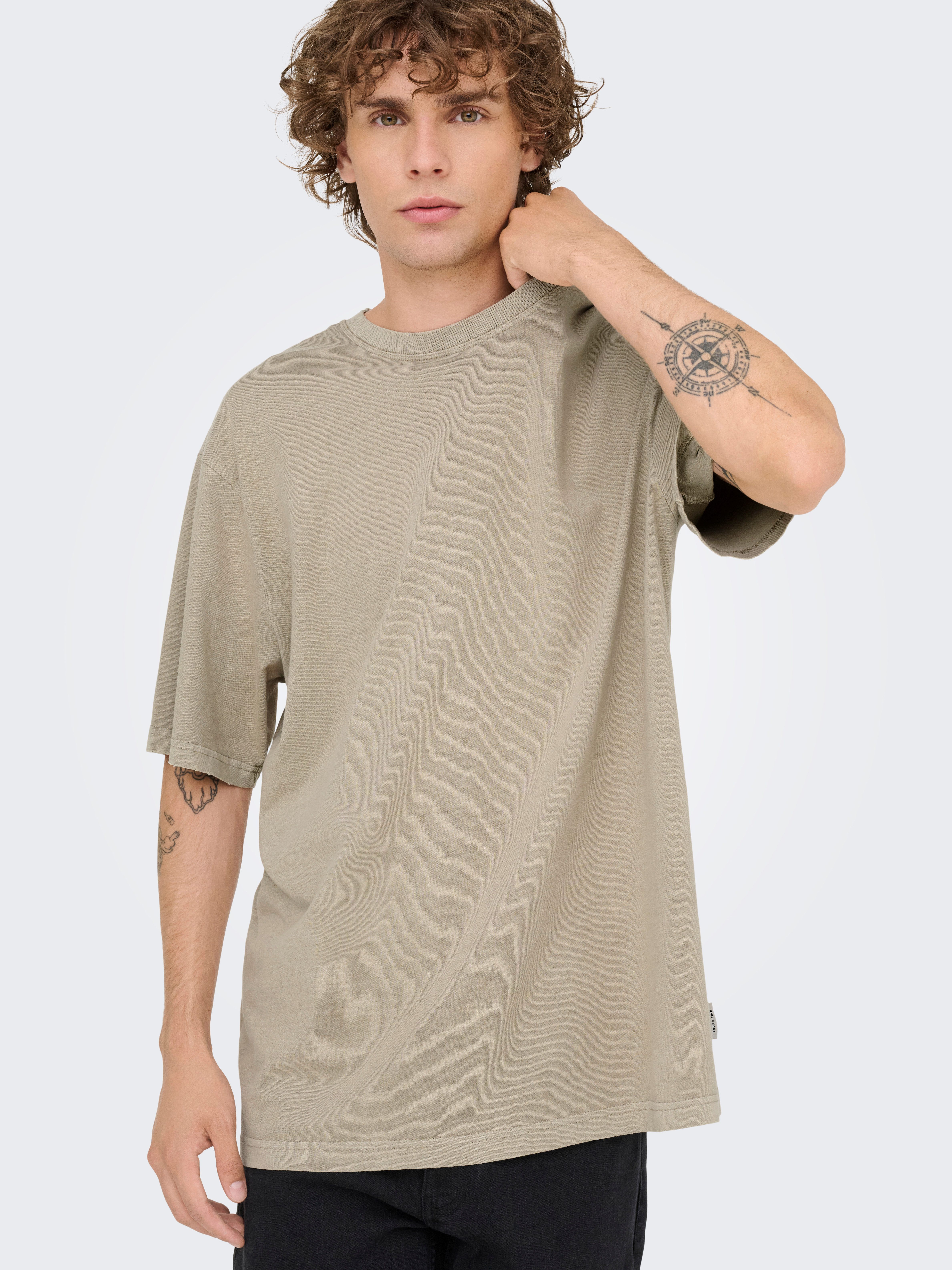 ONLY & SONS Rundhalsshirt ONSDISTRESS RLX SS TEE