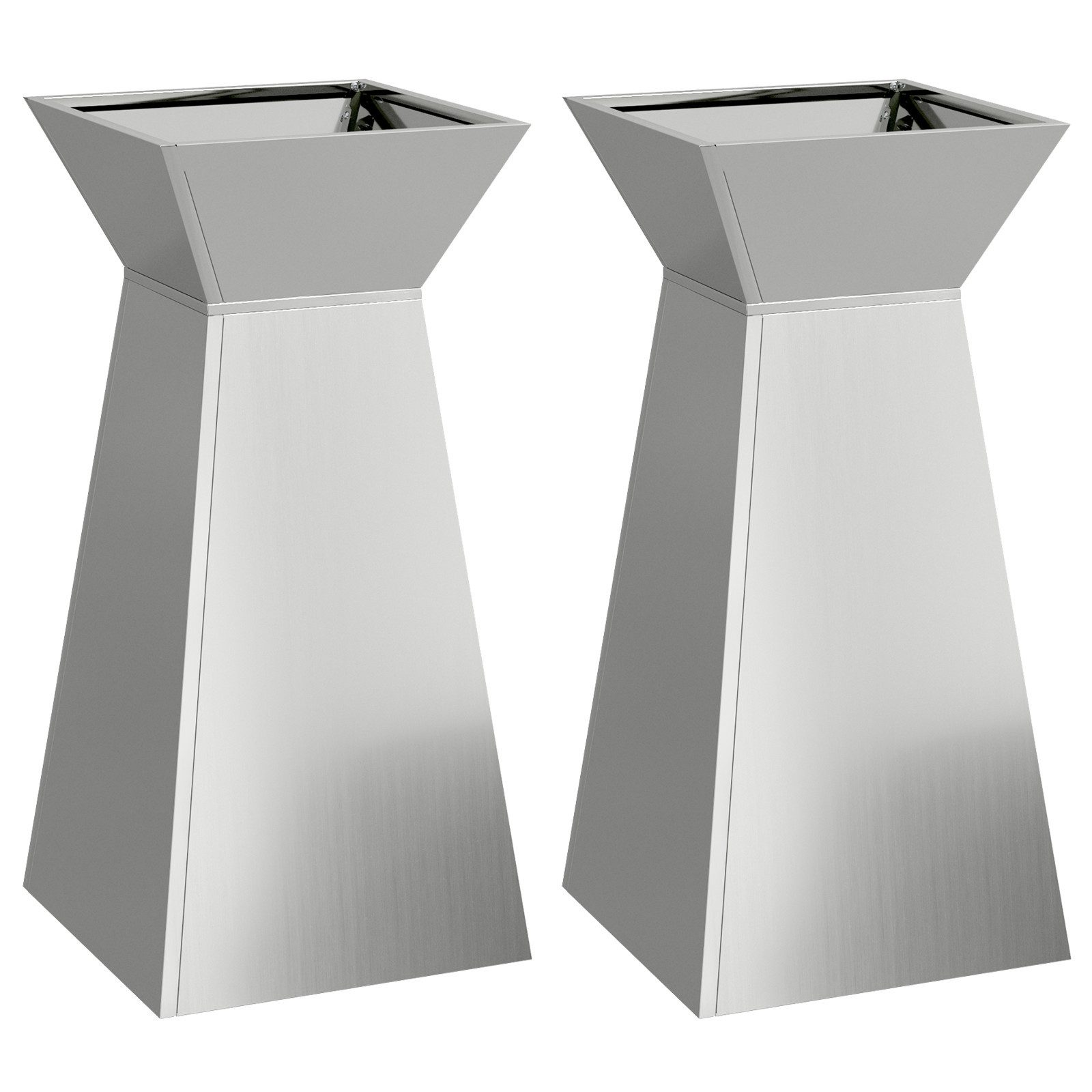 vidaXL Blumentopf Metallpflanzgefäße Verzinkter Stahl 35 günstig online kaufen