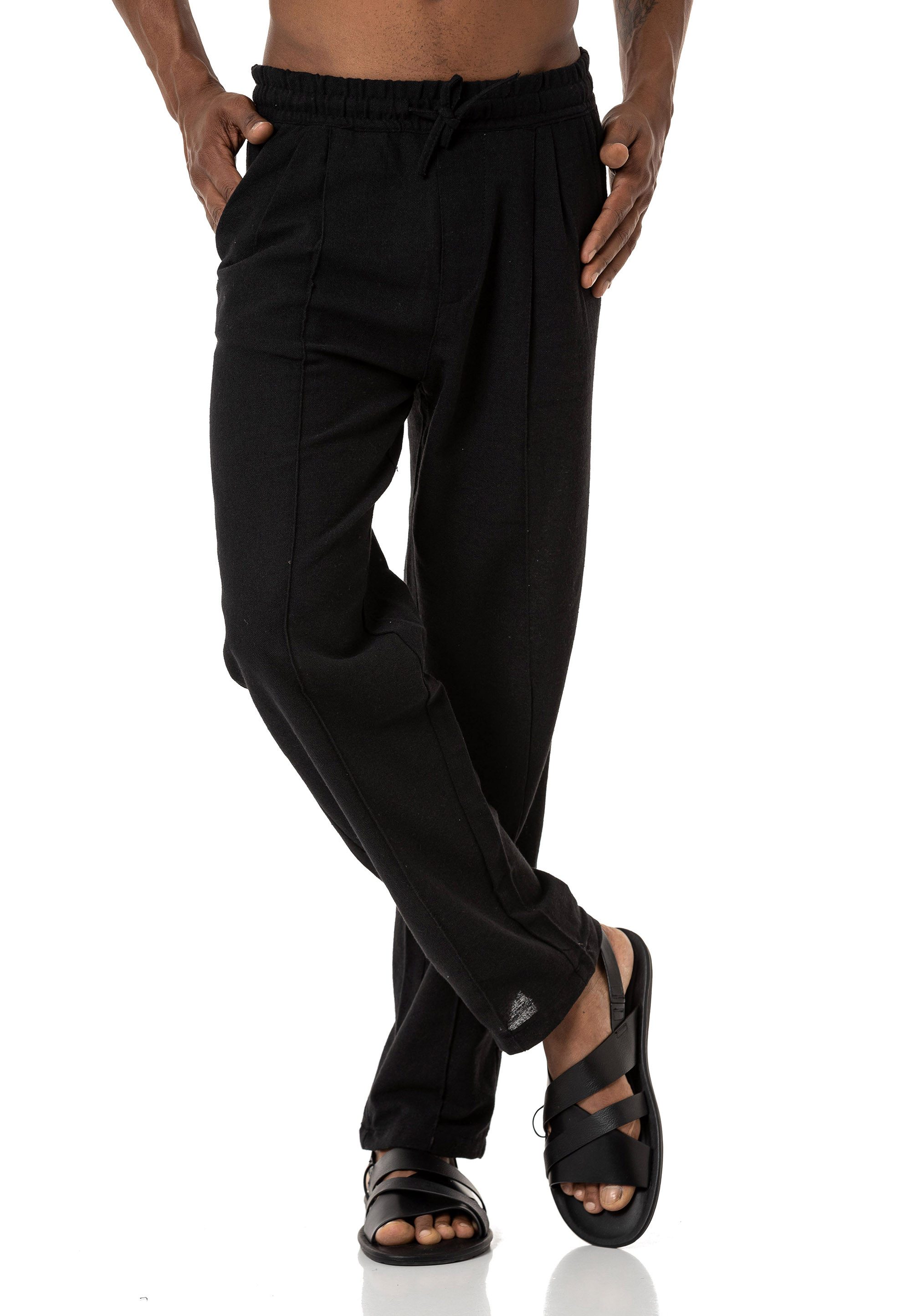 RedBridge Schlupfhose mit Bundfalten - Leinenhose günstig online kaufen