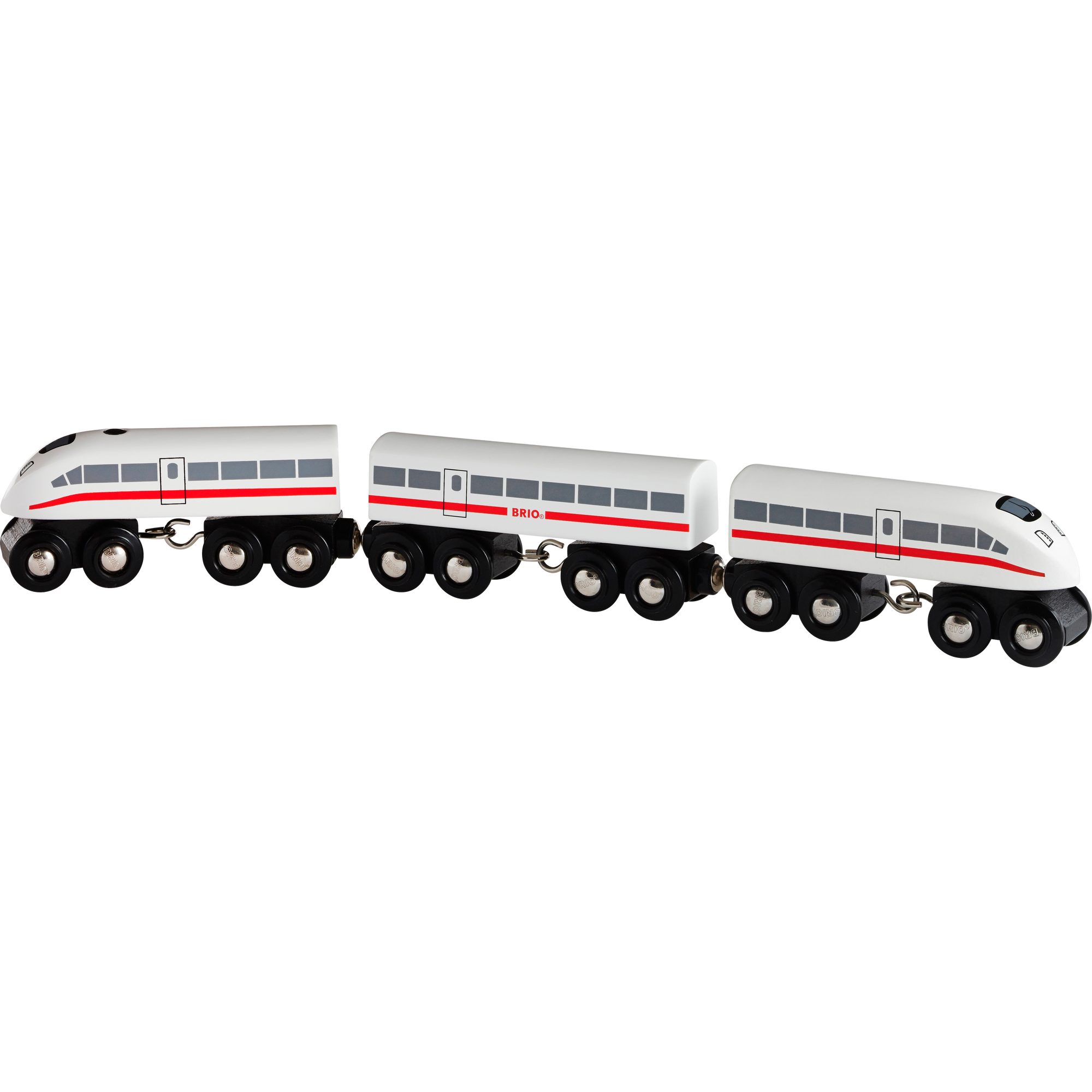BRIO® Spielzeug-Eisenbahn BRIO World World Schnellzug mit Sound, Spielfahrzeug, (3teilig)