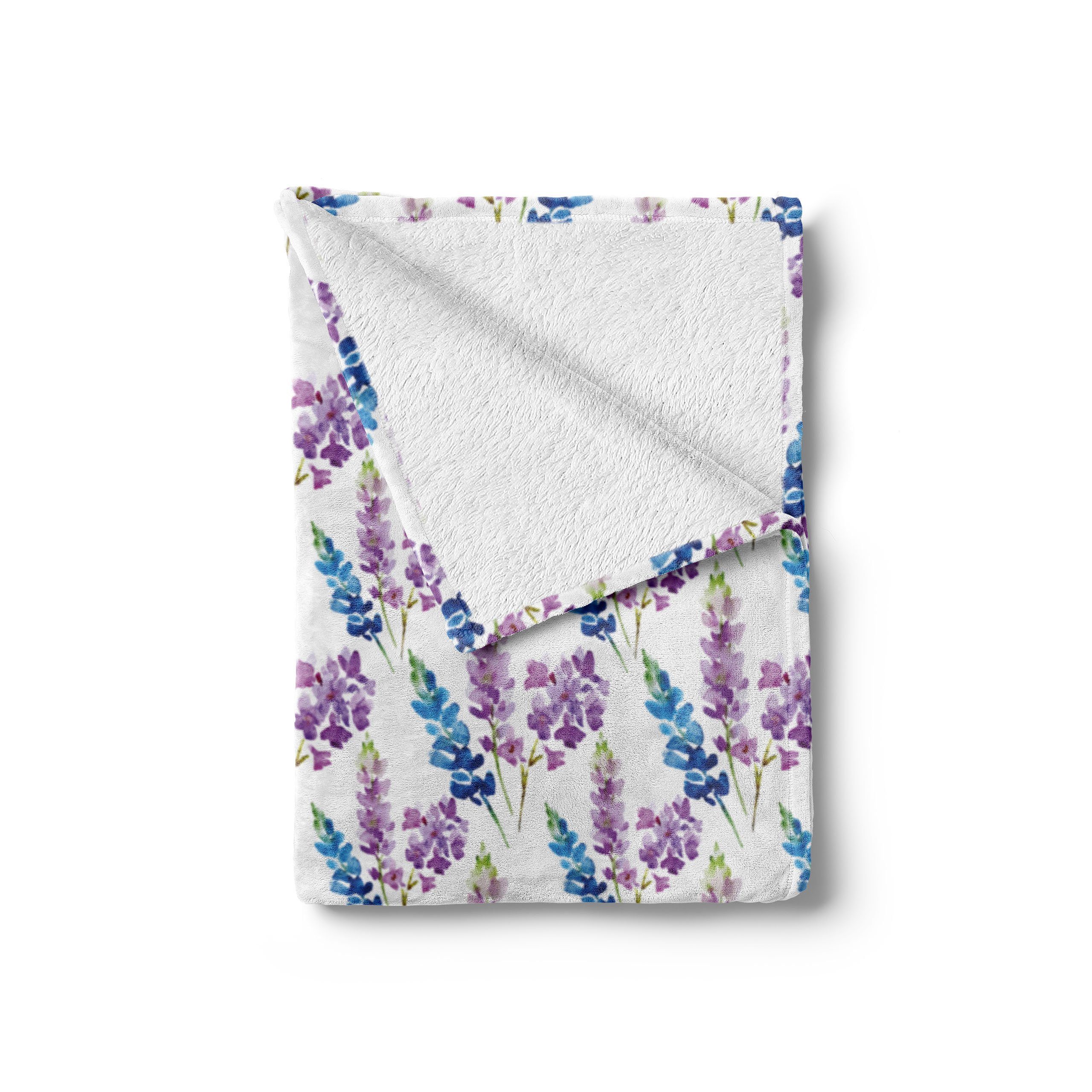 Wohndecke Violett-Ton-Blumen-Muster Plüsch den Gemütlicher für Außenbereich, Innen- Abakuhaus, und Blumen