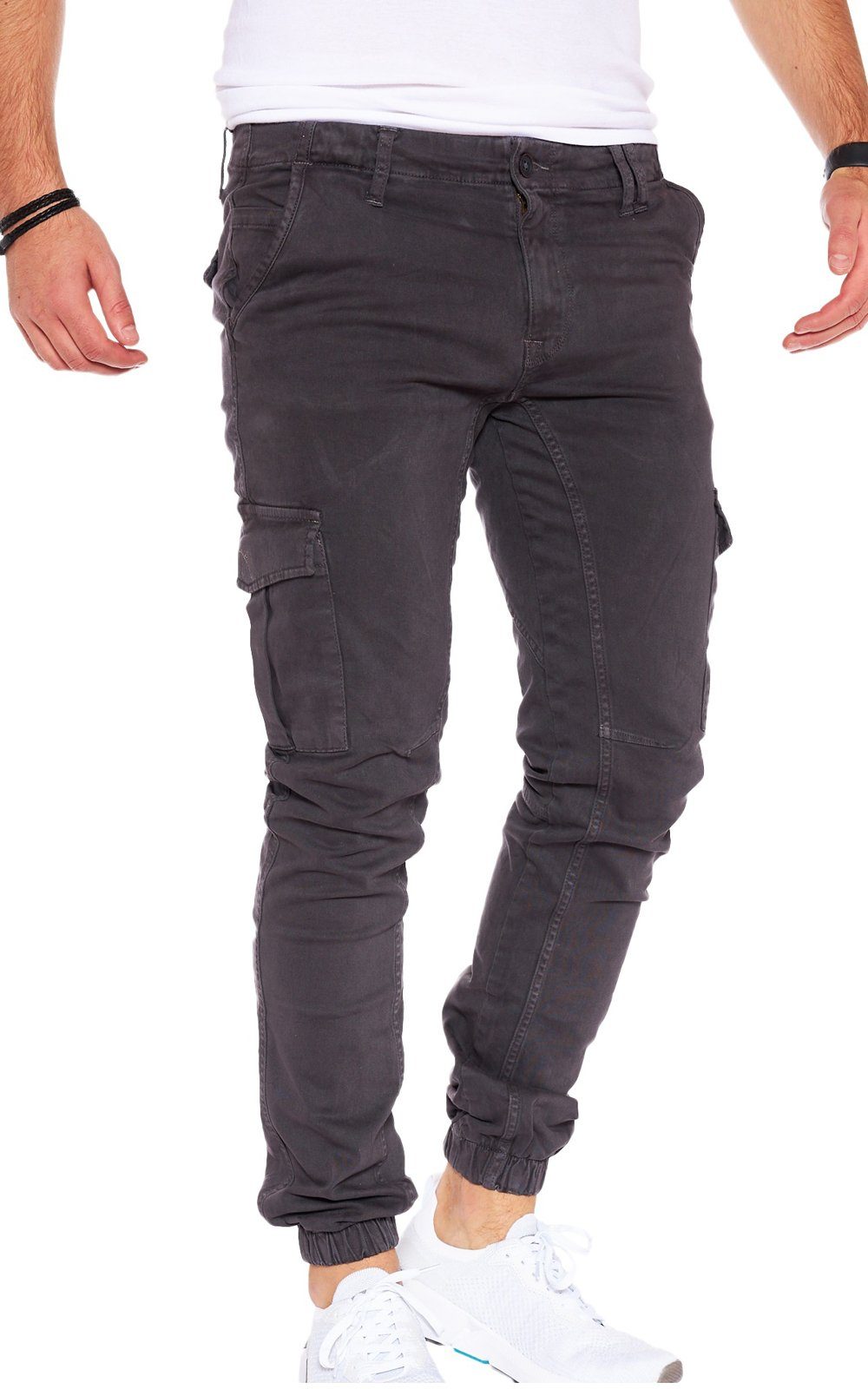 Styleko Cargohose 8002 Styleko Cargohose Herren Cargohose männer Cargohose Chino Hose Antracite