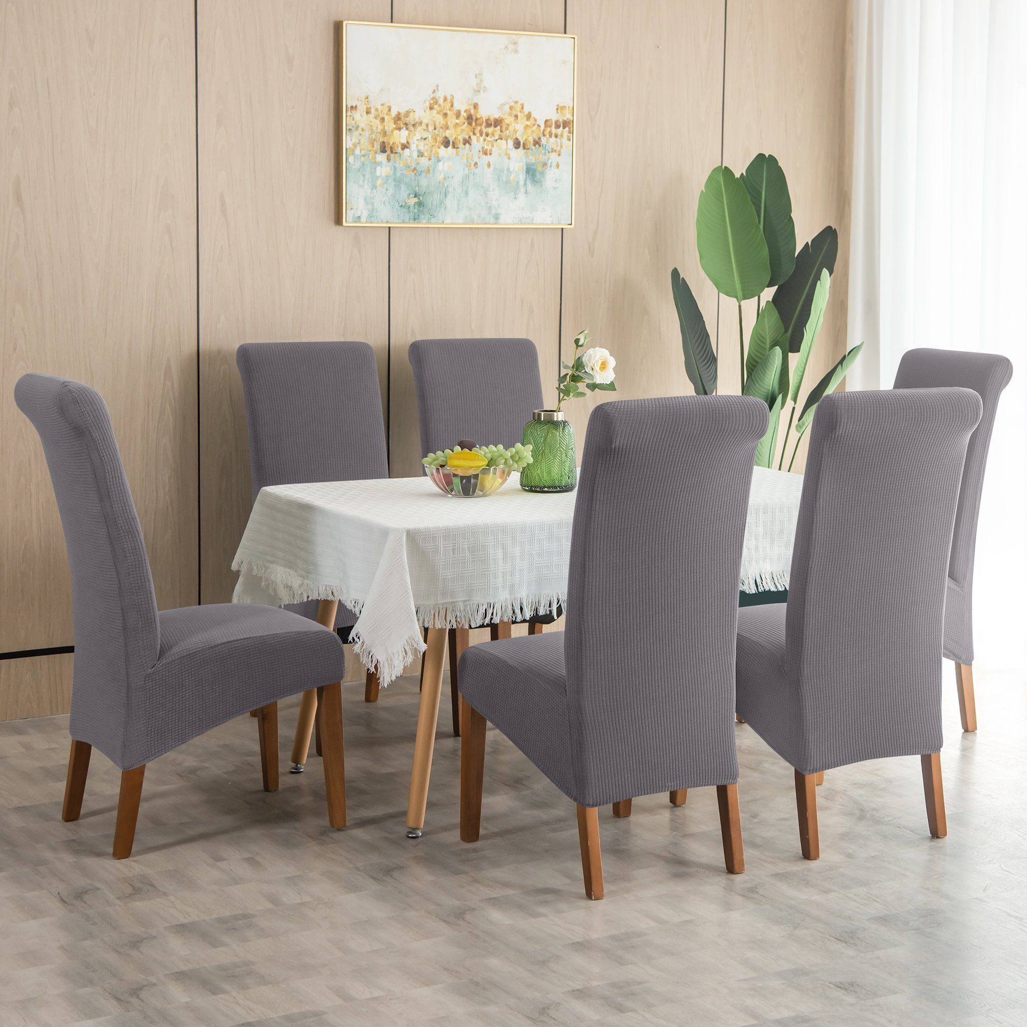 Simloveve Sitzflächenhusse Stretch Schonbezug, Stuhlbezug Groß Stuhlschutz günstig online kaufen