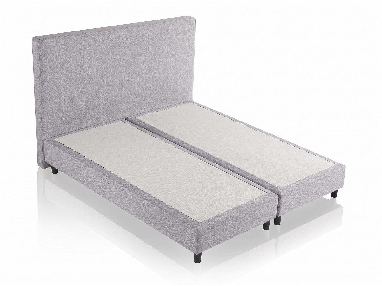 V6 Boxspringbett 208 Polsterbett bis 200x200 cm, Gestepptes Kopfteil