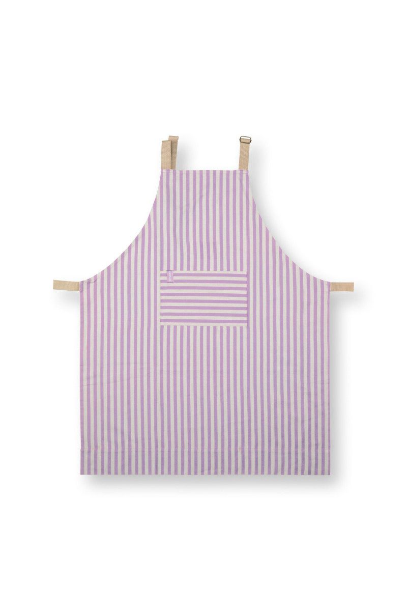 PiP Studio Kochschürze Lily&Lotus Küchenschürze Stripes lila, Apron Stripes Lilac 72x89.5cm