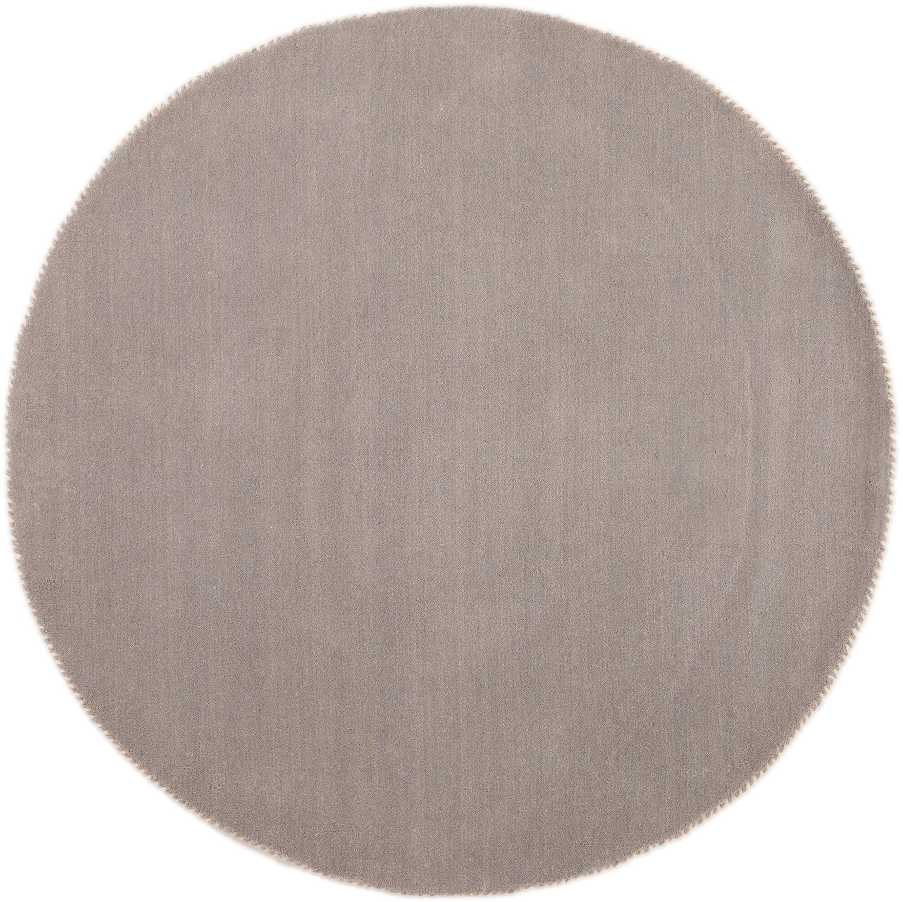 carpetfine Wollteppich Gabbeh Lola Uni, rund, Höhe: 14 mm, mit natürlichem Pflanzenmaterial von Hand gewebt, auch als Läufer