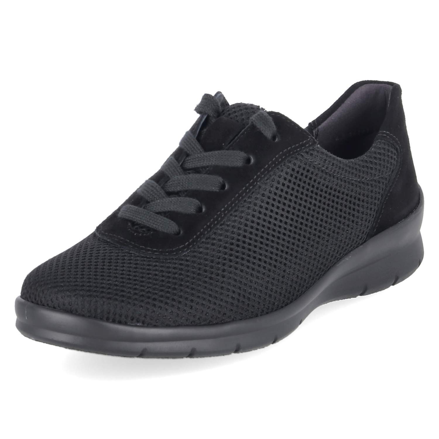 Semler Semler X2055450/001 SP Damen Leder & Textil black Schnürschuh