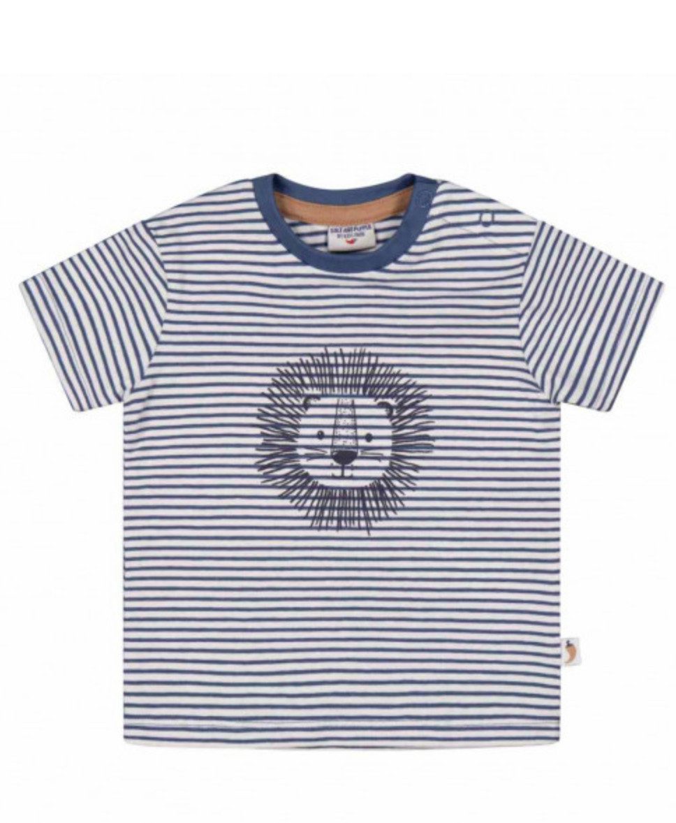 SALT AND PEPPER T-Shirt Baby T-Shirt Bio-Baumwolle – Streifen Shirt mit Tierprint