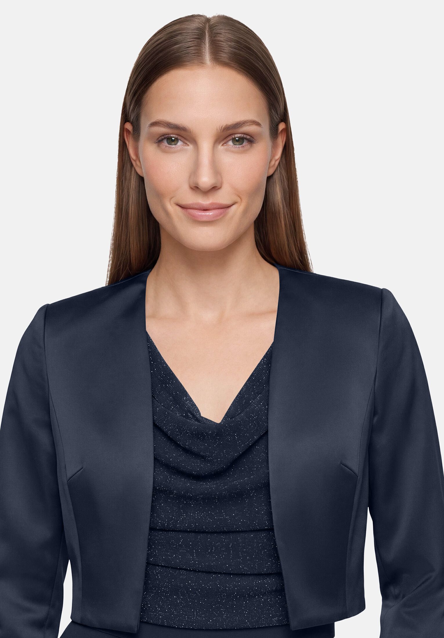 Vera Mont Bolerojacke Damen mit Kellerfalten