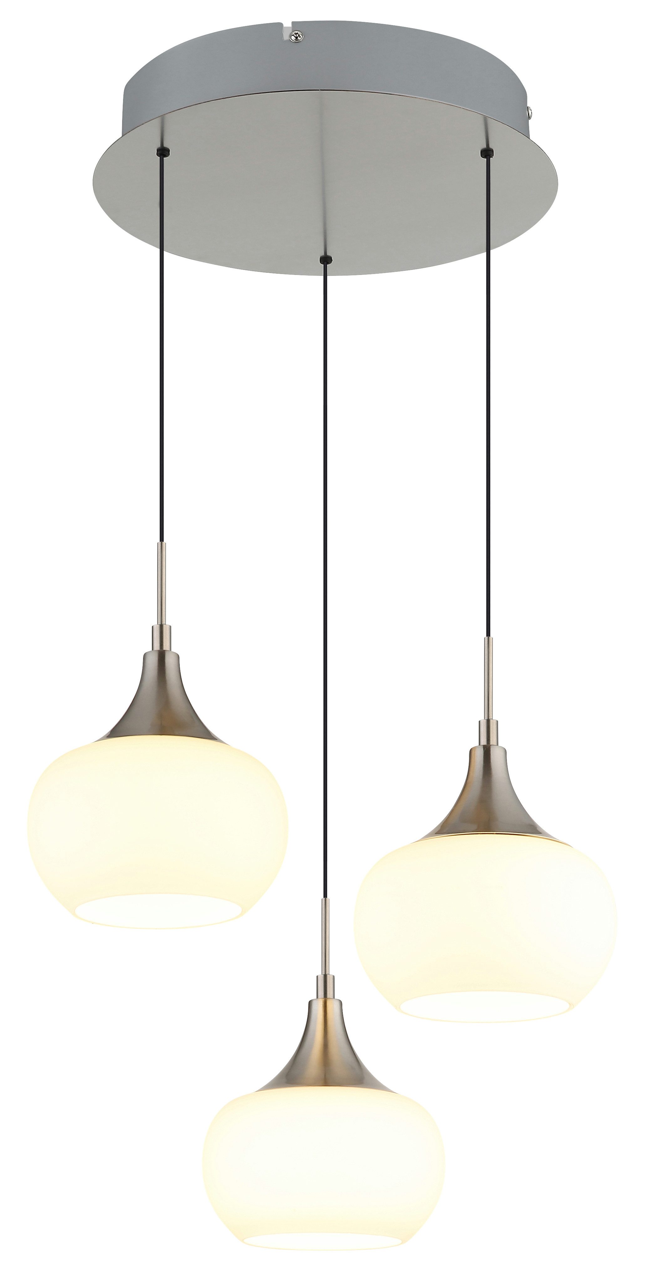 NOWA Hängeleuchte LUI, LED fest integriert, Warmweiß, LED-Hängeleuchte, dimmbar, Soft-Lift, elegant & funktional