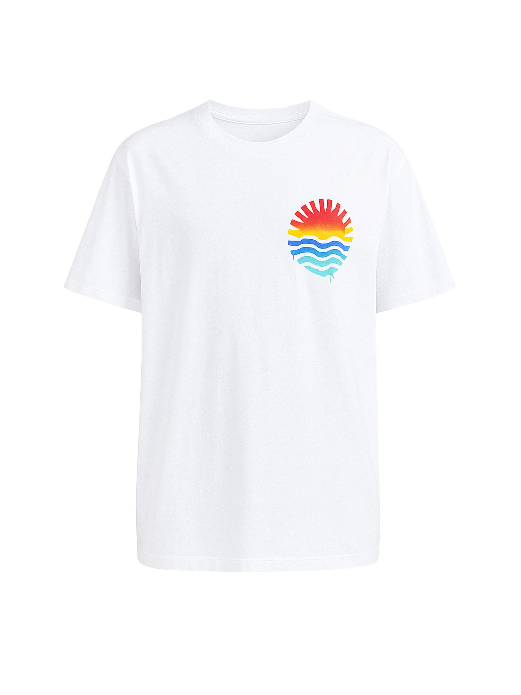 Mavi T-Shirt Loose Fit Mit buntem Print und lockerer Passform PRINTED TEE