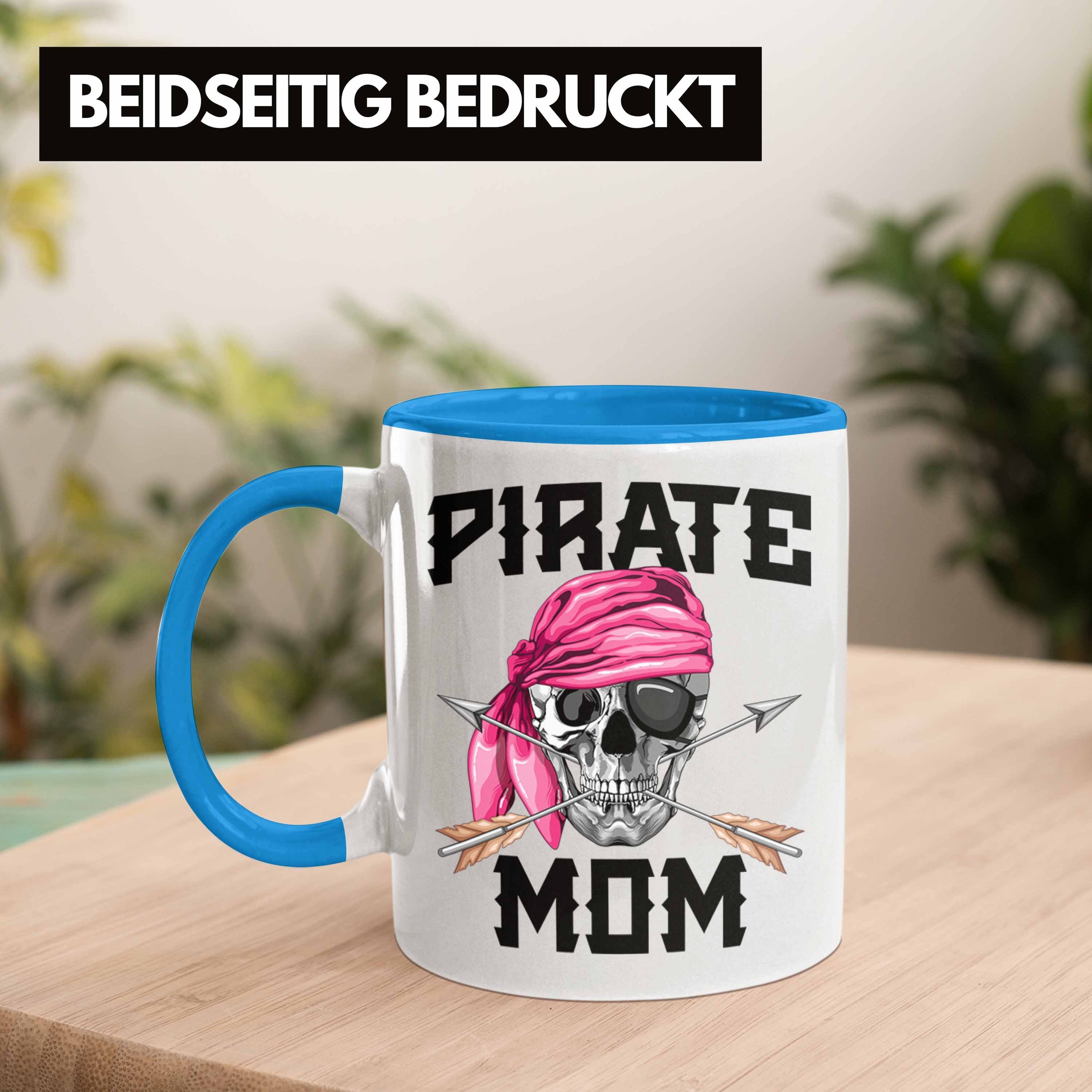 Mutter Muttertag Blau eine Geschenk Pirate Trendation für Tasse Piraten Mom Tasse