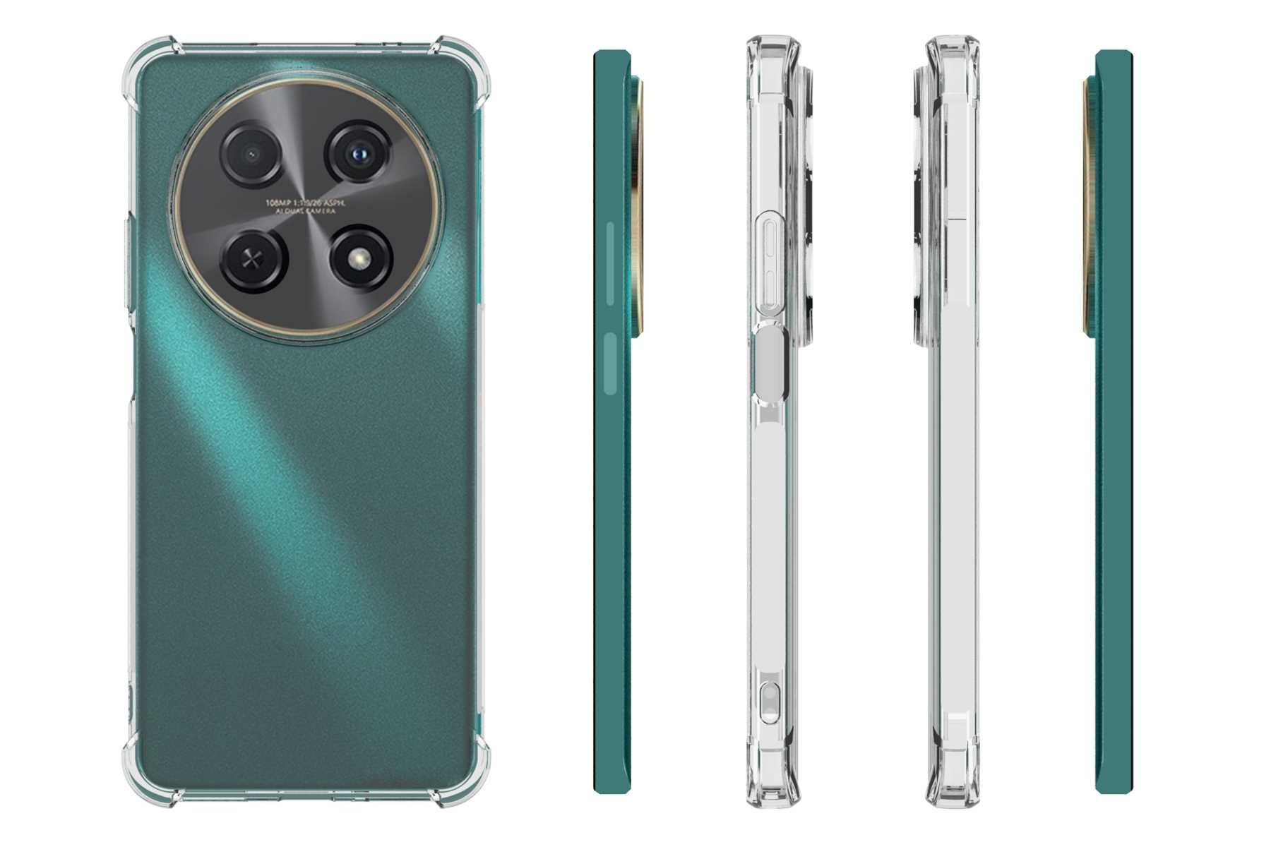 mtb more energy Smartphone-Hülle Clear Armor Case für Huawei nova 12i, Transparente TPU Schutzhülle Case Backcover mit Anti-Shock Verstärkung