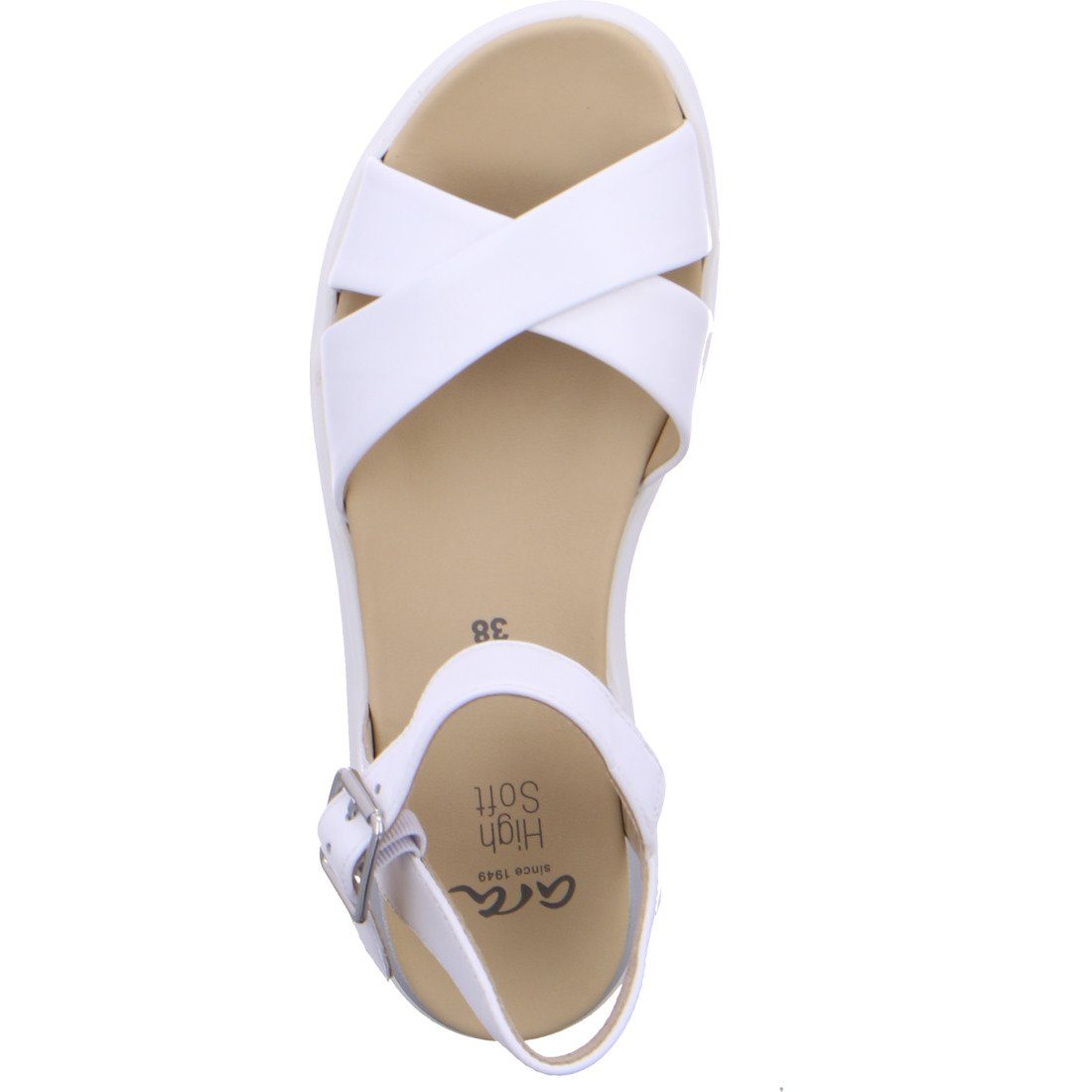 Damen Ara Ara Ibiza Glattleder 039727 Sandalette Sandalette weiß Schuhe, -