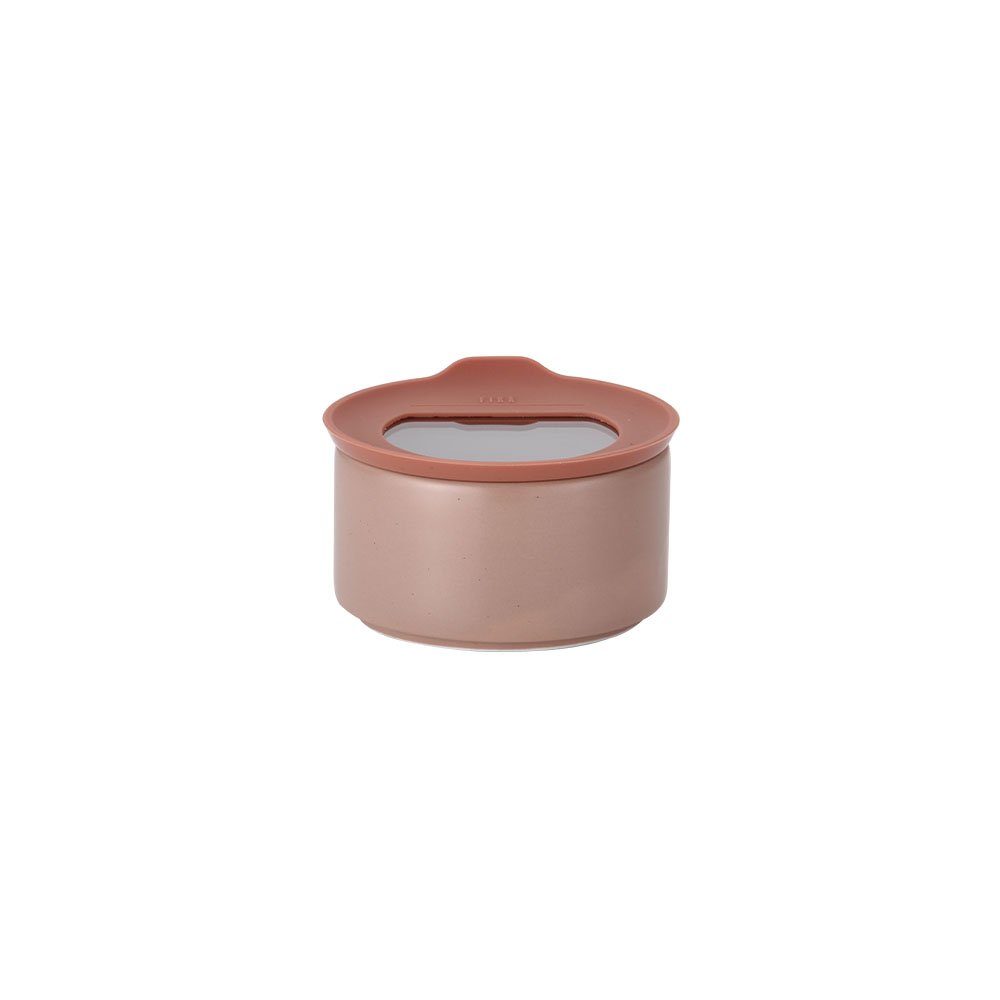 NEOFLAM® Vorratsdose FIKA One Keramik Vorratsdose 200ml - Rosé Pink, Keramik, Silikon, (1-tlg)