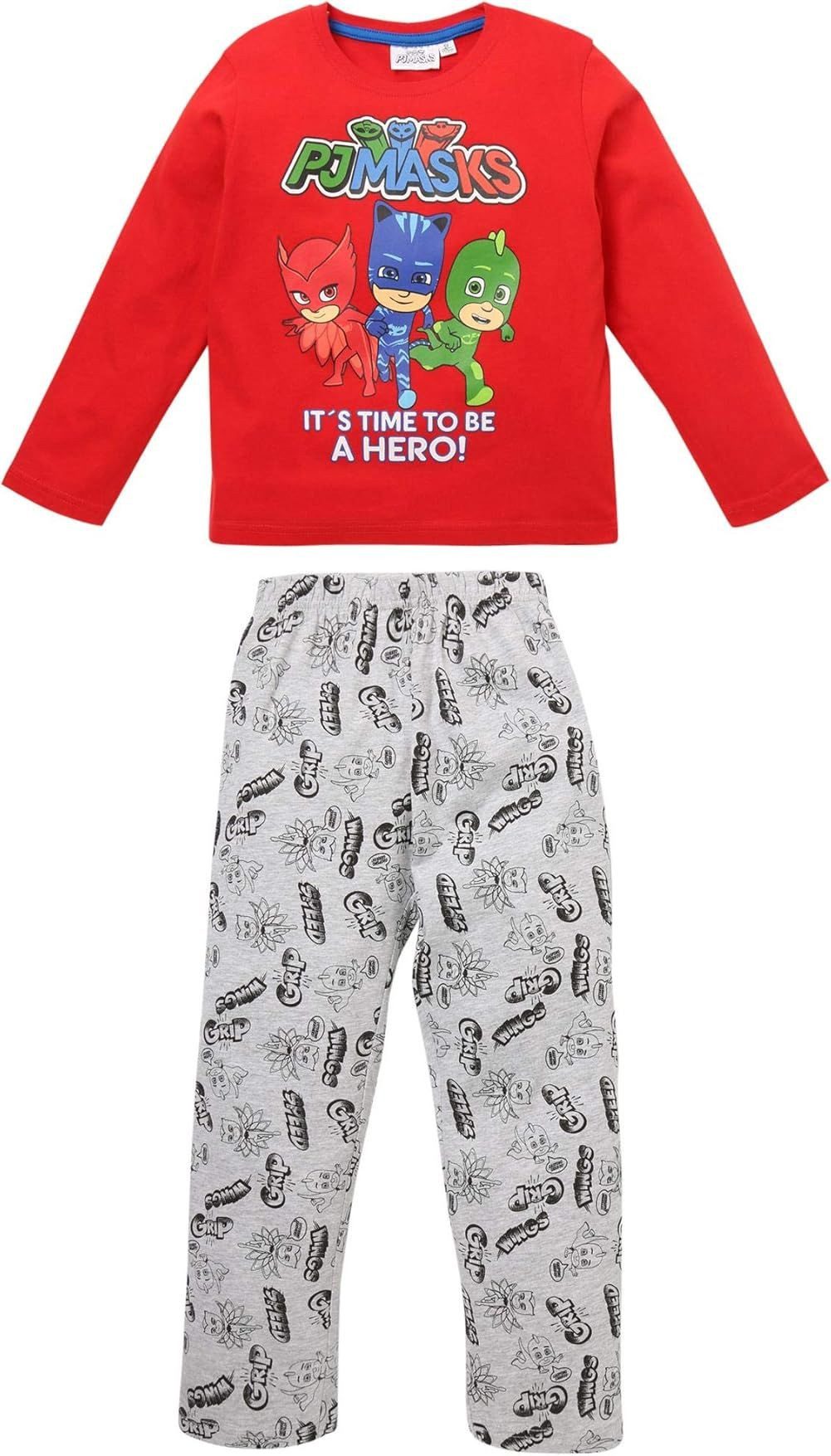 PJ Masks Pyjama PJ MASK Schlafanzug Helden Kinder 3 4 5 6 8 Jahre