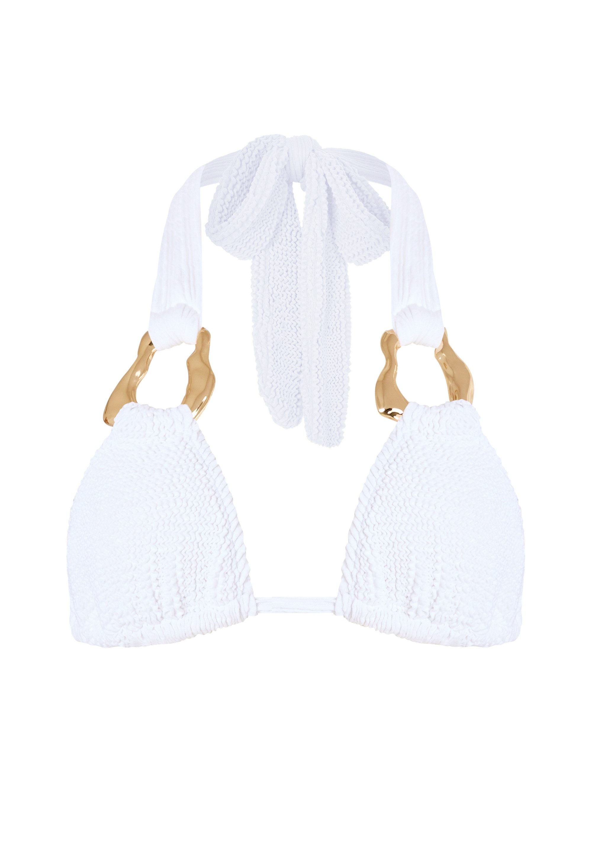 Moda Minx Triangel-Bikini-Top SCRUNCH (1-St), mit tollen Schmuckelementen