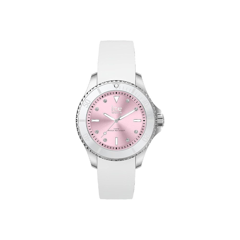 Quarzuhr Ice-Watch Ice Steel White Pastel Pink 020366