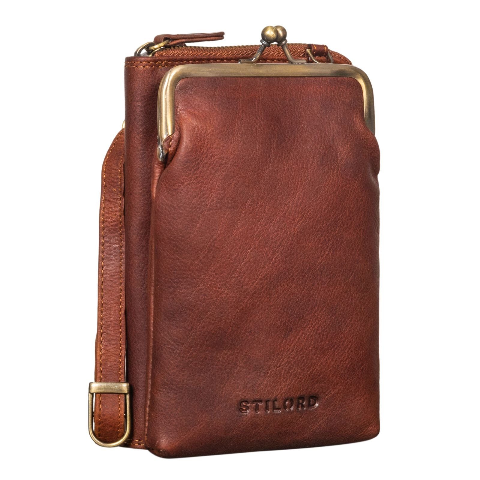 STILORD Handtasche "Brea" Echt-Leder Vintage Damen-Geldbörse mit Handytasch günstig online kaufen