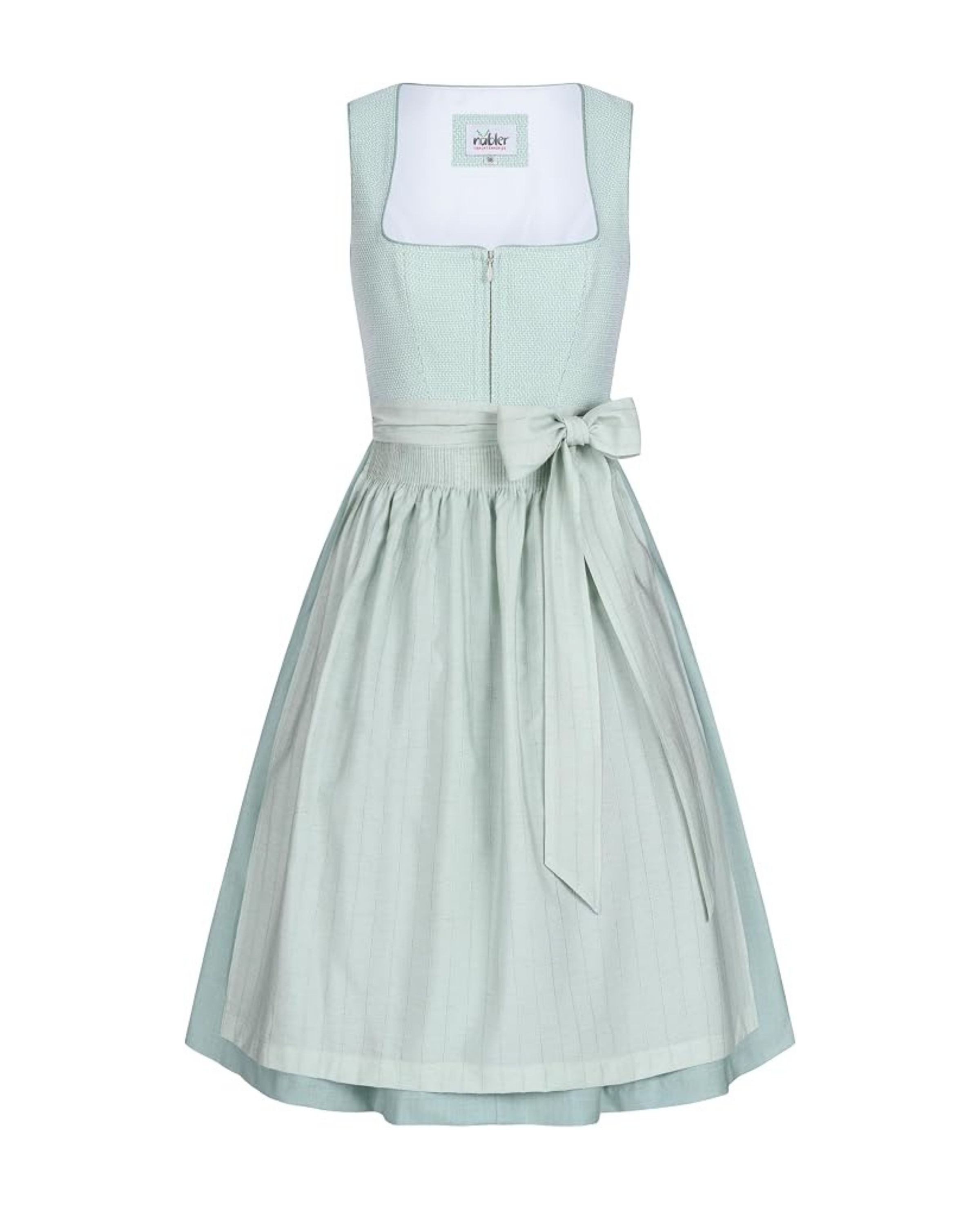 Nübler Trachtenkleid Midi Dirndl Kaja in Eisminze von Nübler - Rocklänge 60 cm
