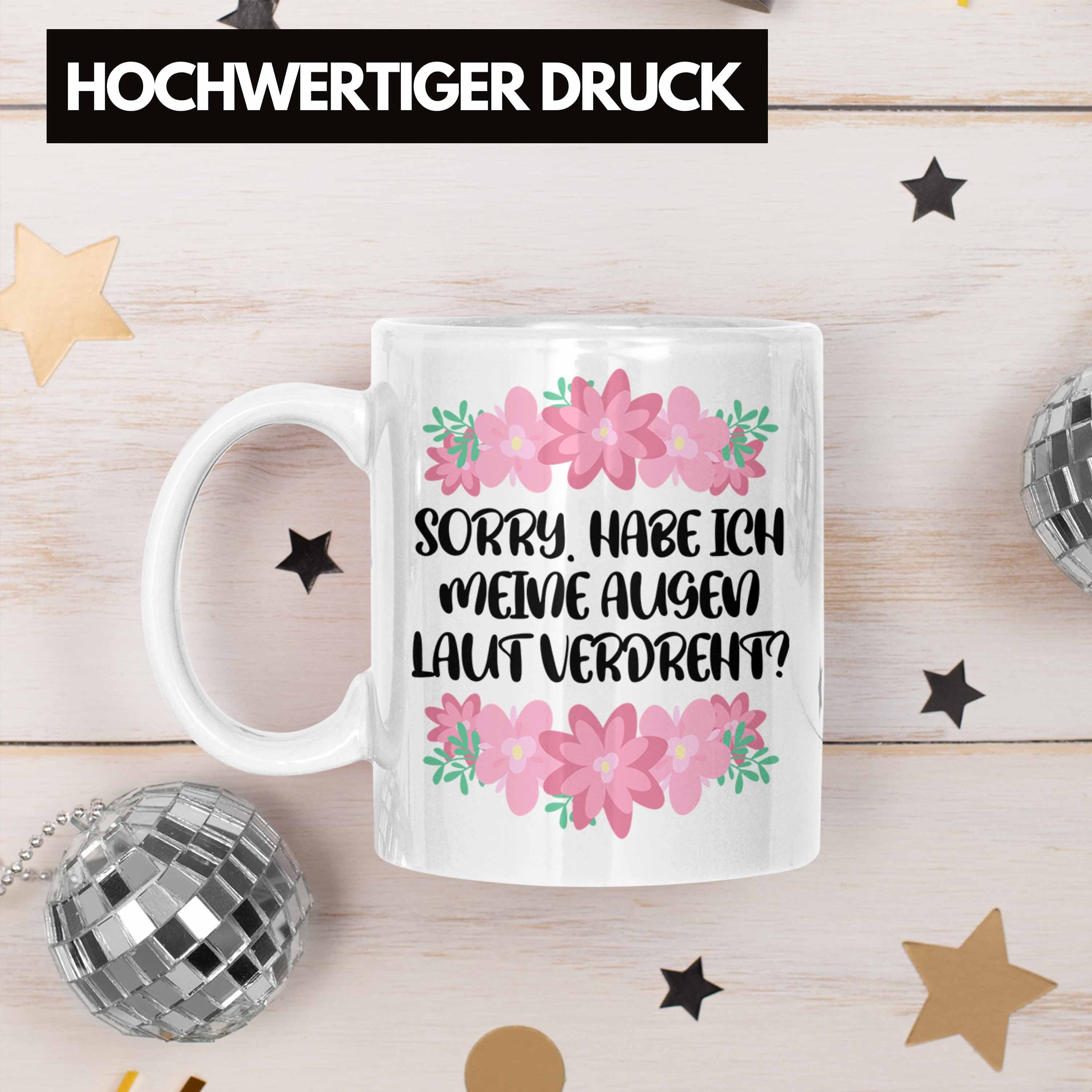 Büro Kaffeeliebhaber Weiss Lustige Sarkasmus Witzige Trendation Geschenk Sprüche - - Kaffeetasse Verdreht - Rosa Augen Tasse Spruch Trendation Tasse Laut mit