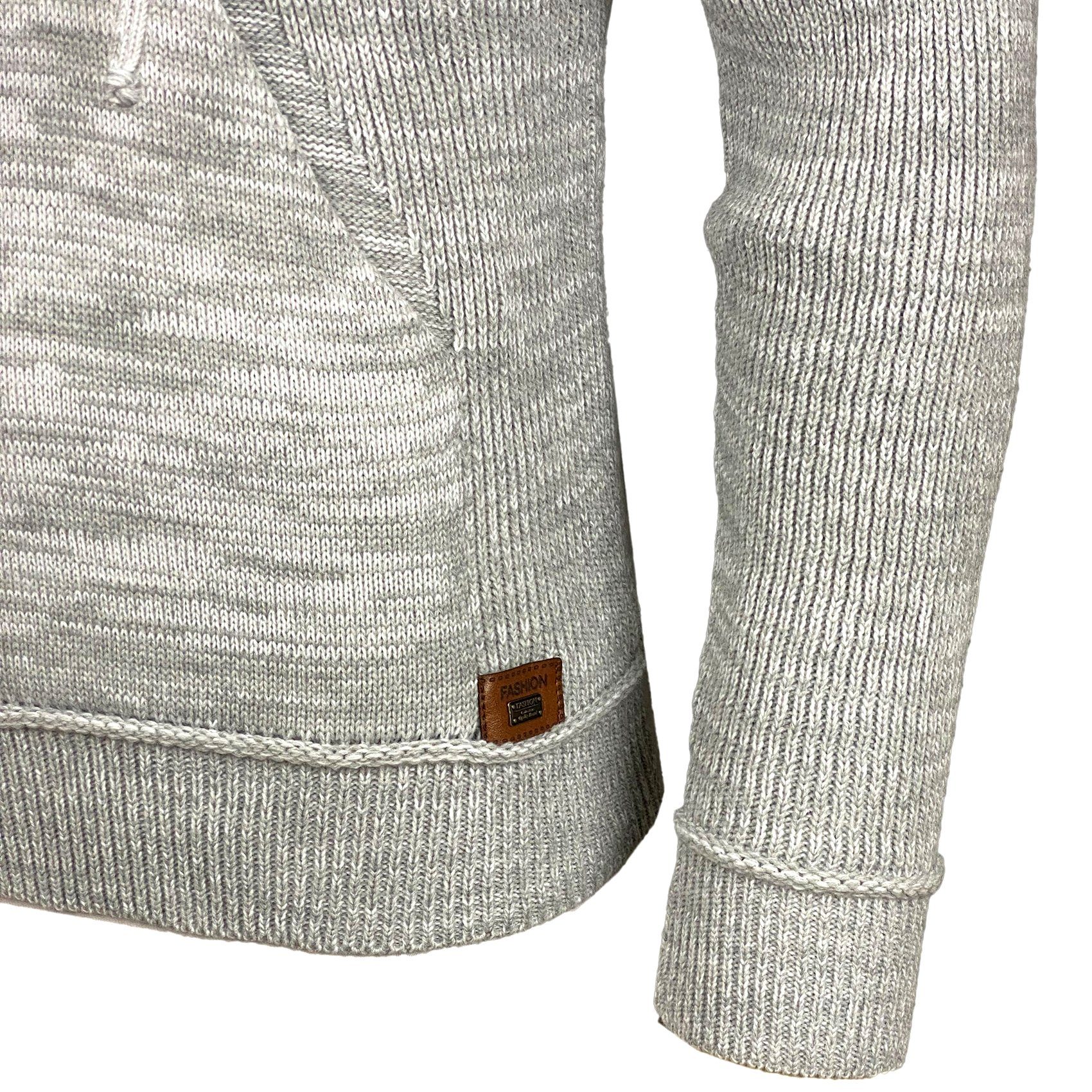 Baxboy Strickpullover Herren Winter Kapuzenpullover Kapuzenjacke mit Reißverschluss 277