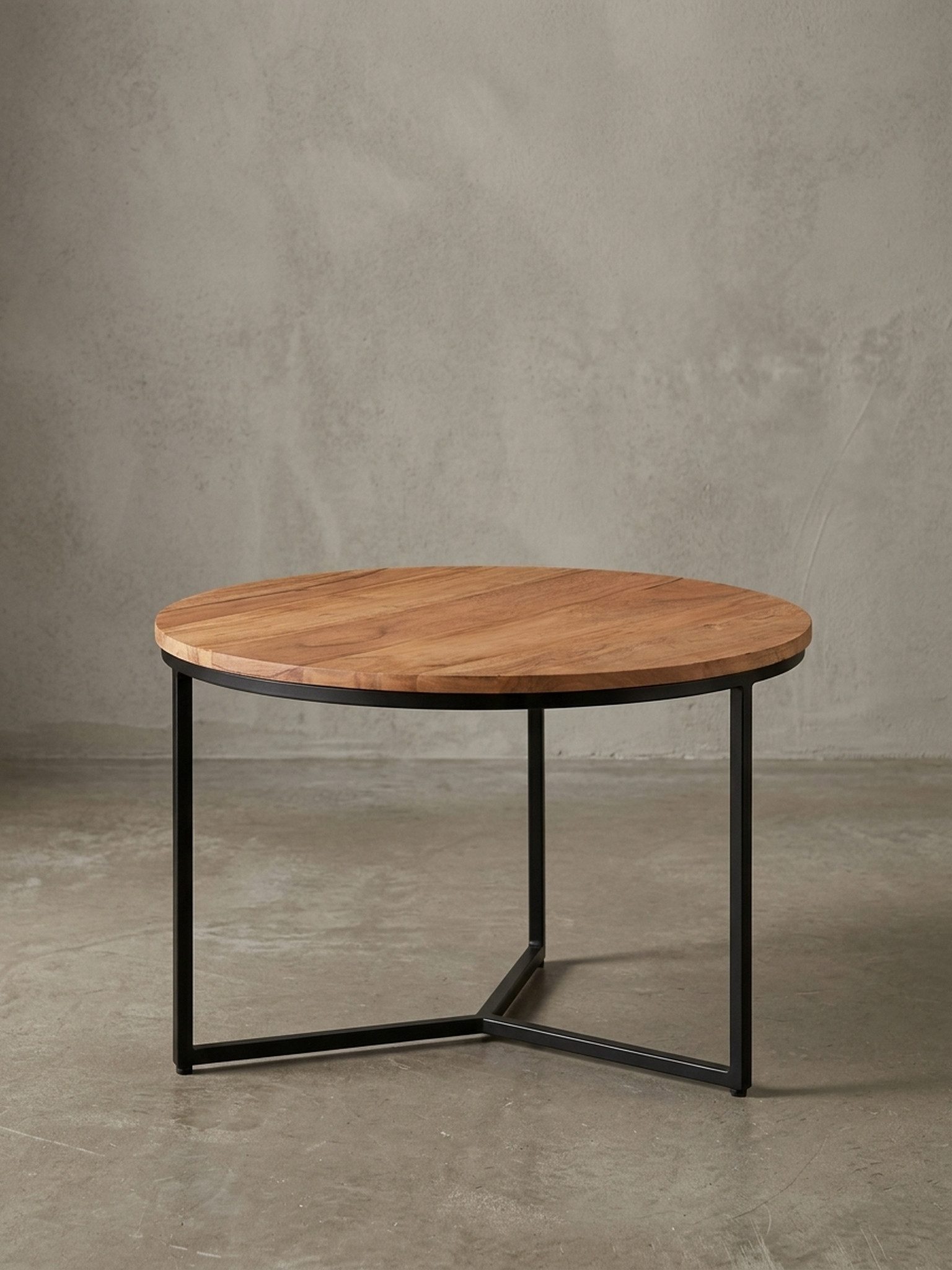 KADIMA DESIGN Couchtisch Kaffeetisch aus Akazienholz mit elegantem Design & viel Stauraum