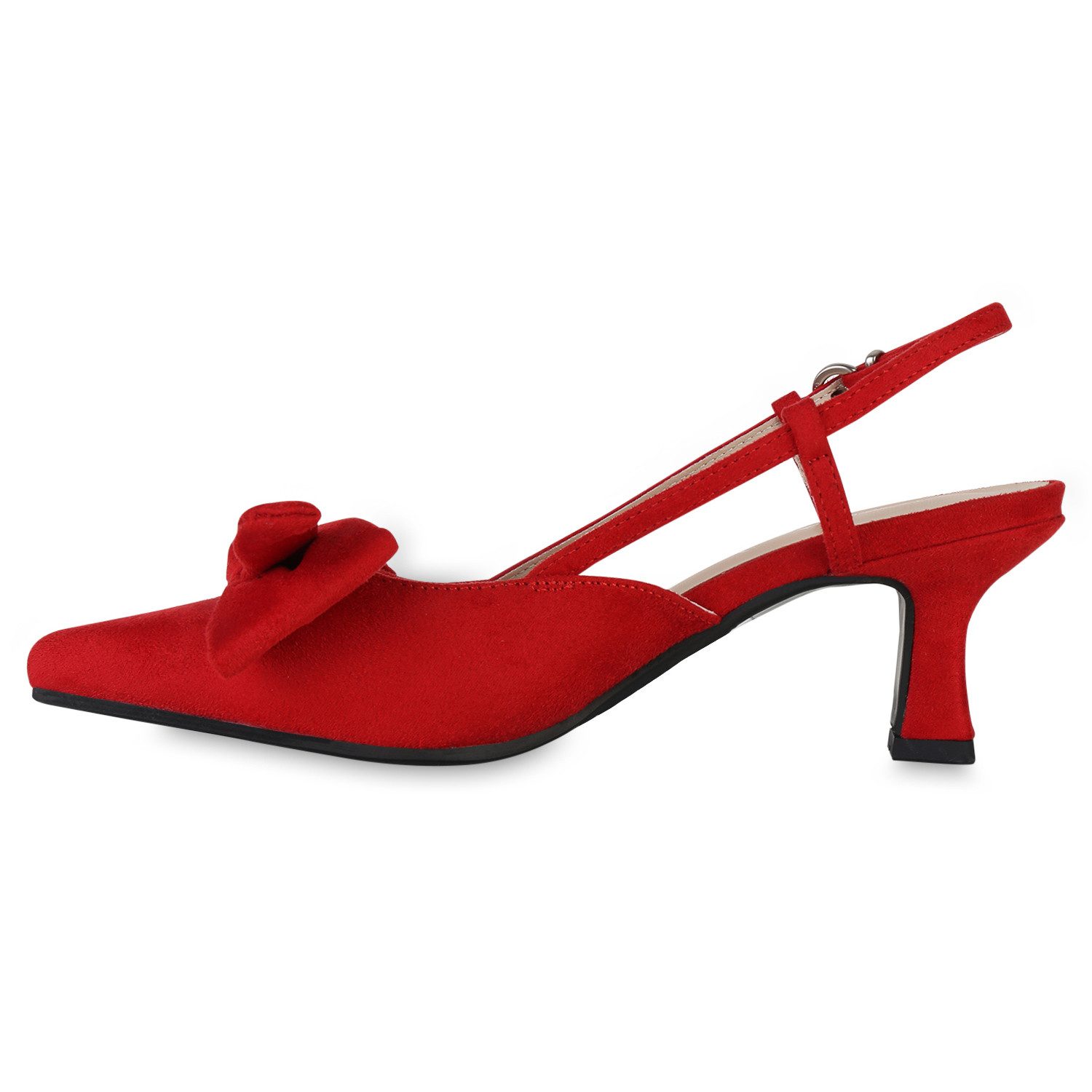 VAN HILL 841585 Slingpumps Damen Slingpumps Pumps Stiletto Schleifen Spitz günstig online kaufen