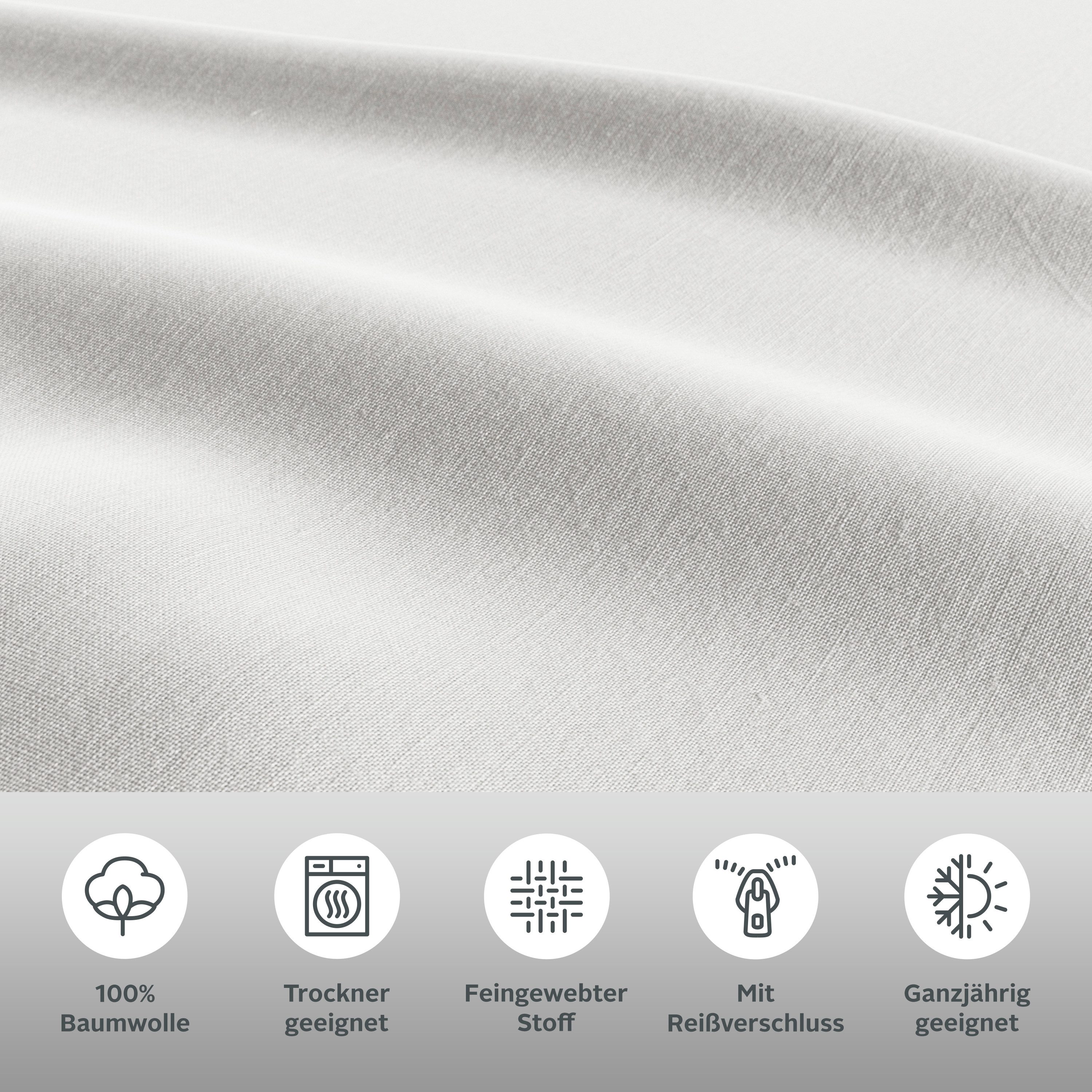 Home affaire Bettwäsche Luisa, Renforcé, 2 teilig, NEUHEIT: 100% Baumwolle, ab Gr. 135x200 cm, in drei Qualitäten