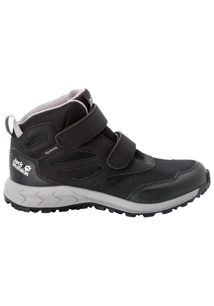 Jack Wolfskin WOODLAND TEXAPORE MID VC K Wanderschuh black-grey